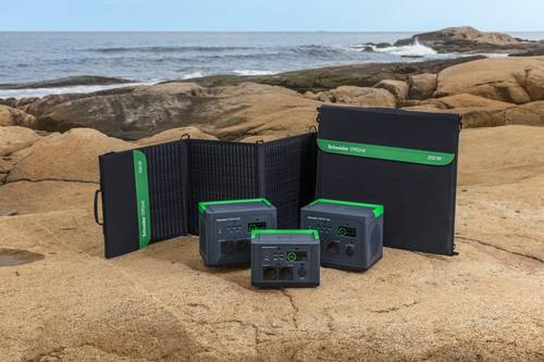 APC SE OffGrid Portable Power Station 500 - Li-Ion accu, LCD, 2x stopcontact, 3x USB-A, 2x USB-C, 3x 12V, draadloze lader
