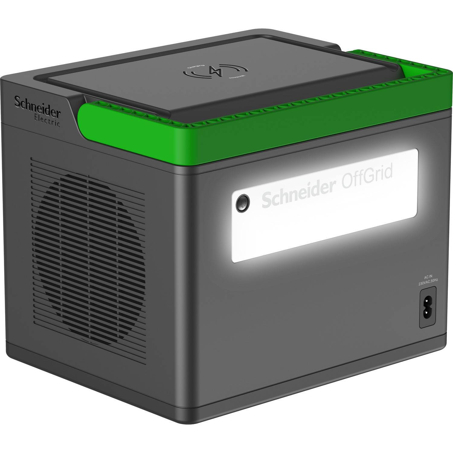 APC SE OffGrid Portable Power Station 500 - Li-Ion accu, LCD, 2x stopcontact, 3x USB-A, 2x USB-C, 3x 12V, draadloze lader