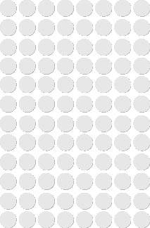 Apli ronde etiketten in etui diameter 8 mm, wit, 480 stuks, 96 per blad (1183)