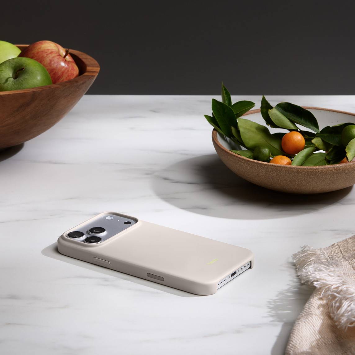 Apple MGJE4LL/A mobiele telefoon behuizingen 17,5 cm (6.9") Hoes Limoen, Steenkleur