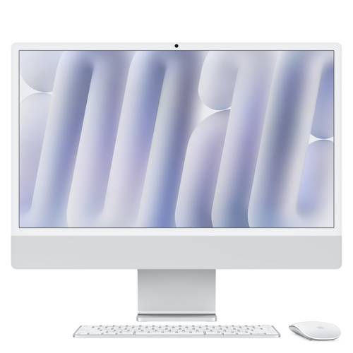 Apple iMac 24" zilver (2024) M4 10-core CPU, 10-core GPU, 24GB ram, 512GB opslag, QWERTY