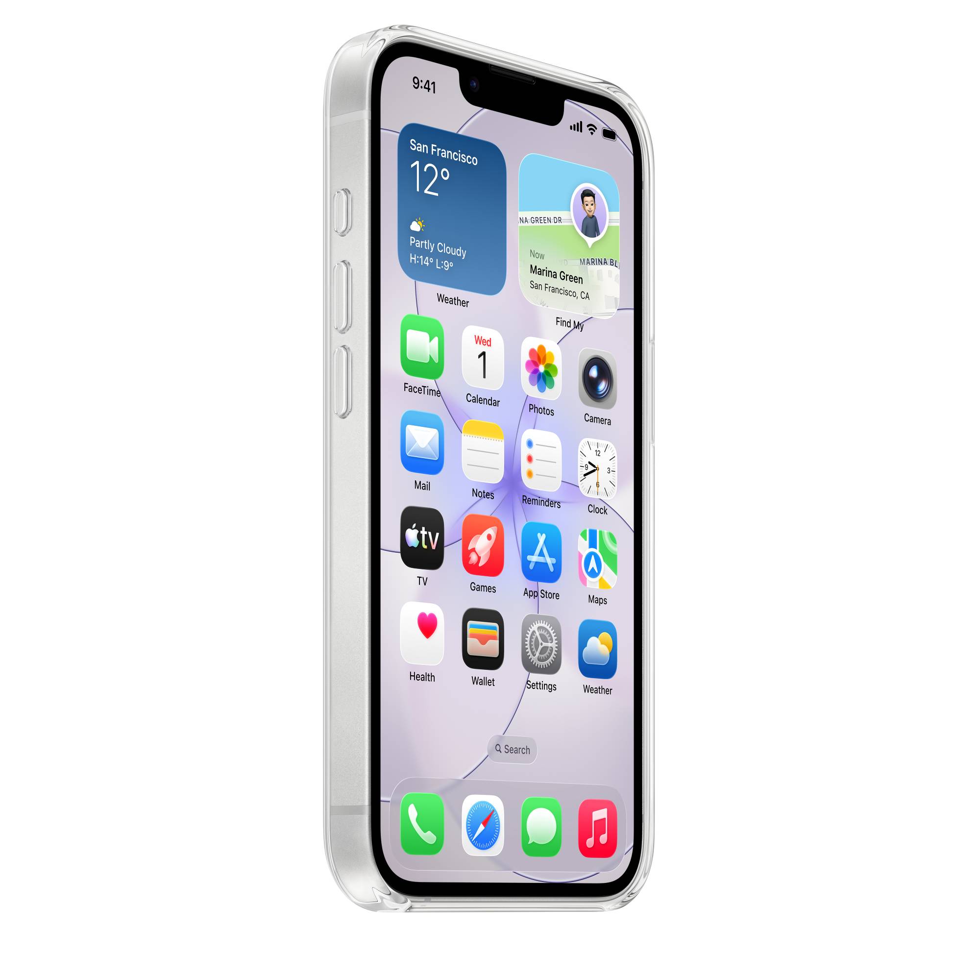 Apple Doorzichtig hoesje met MagSafe voor iPhone 17e