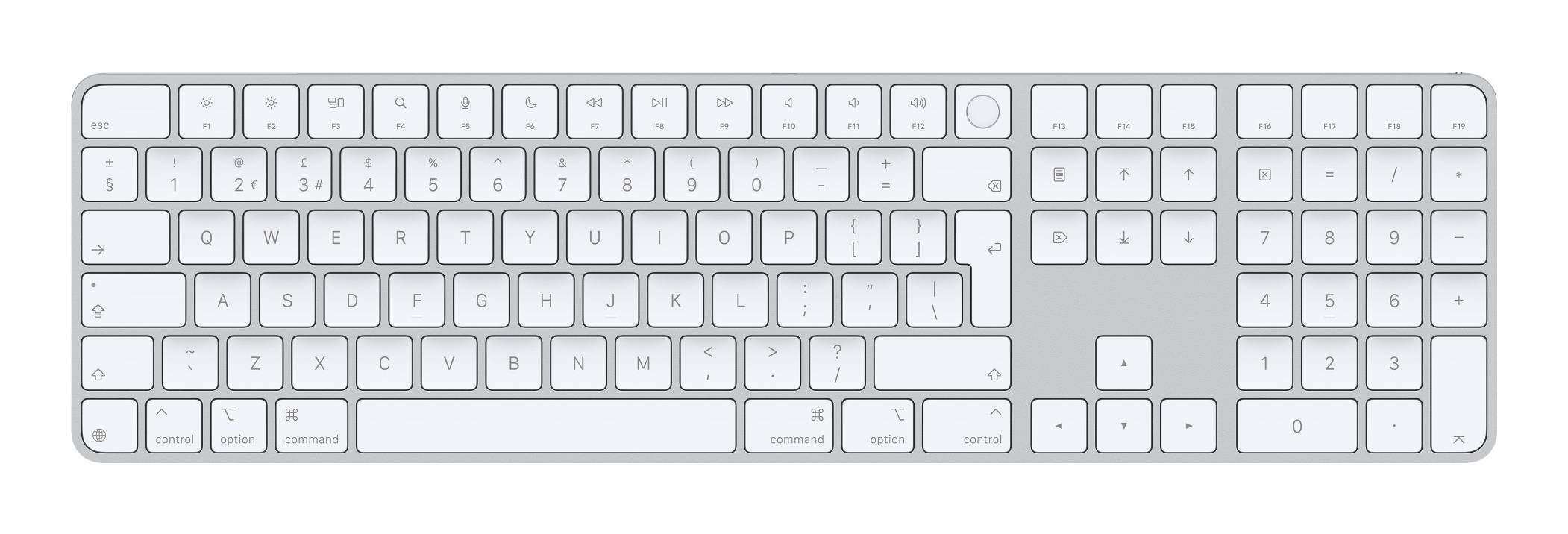 Apple Magic toetsenbord Universeel USB + Bluetooth QWERTY Brits Engels Wit