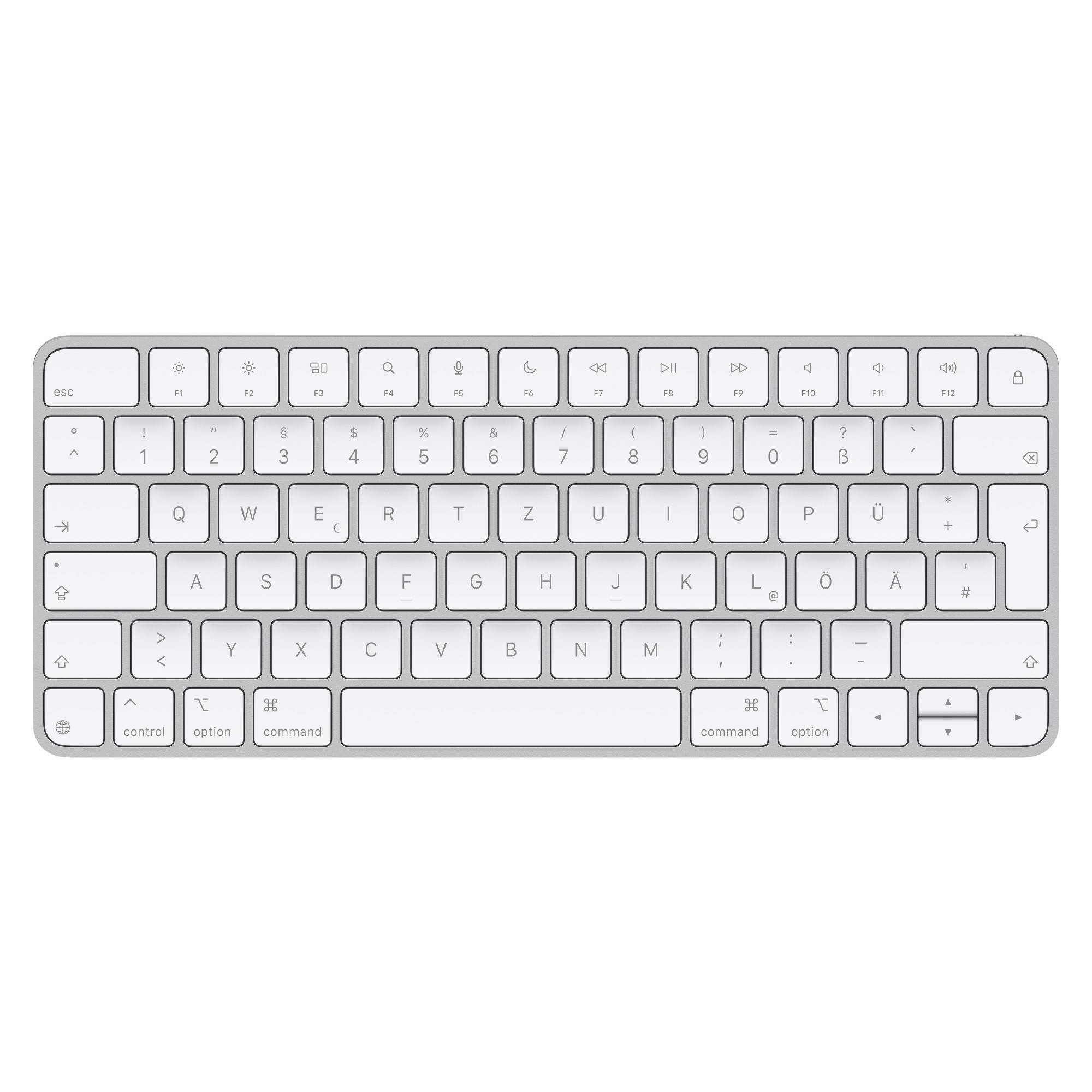 Apple Magic toetsenbord Universeel USB + Bluetooth QWERTZ Duits Wit