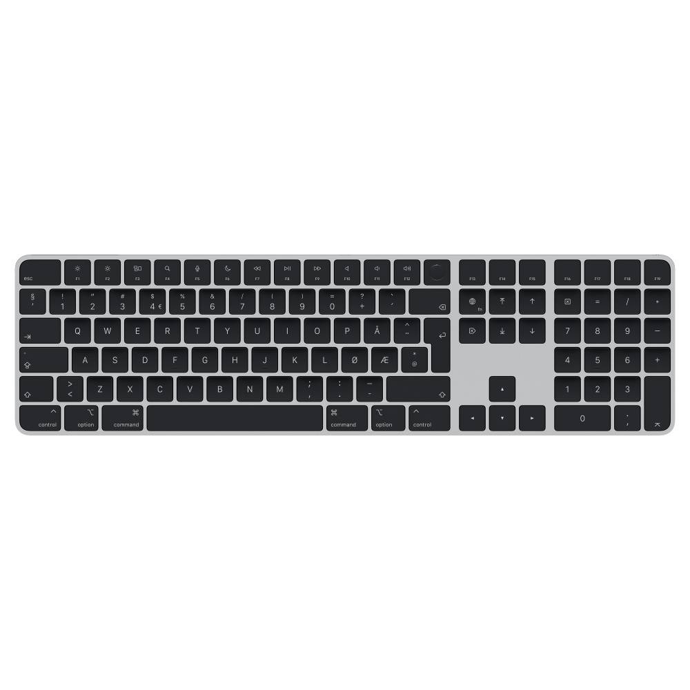Apple Magic Keyboard toetsenbord Universeel USB + Bluetooth QWERTY Noors Zilver, Zwart