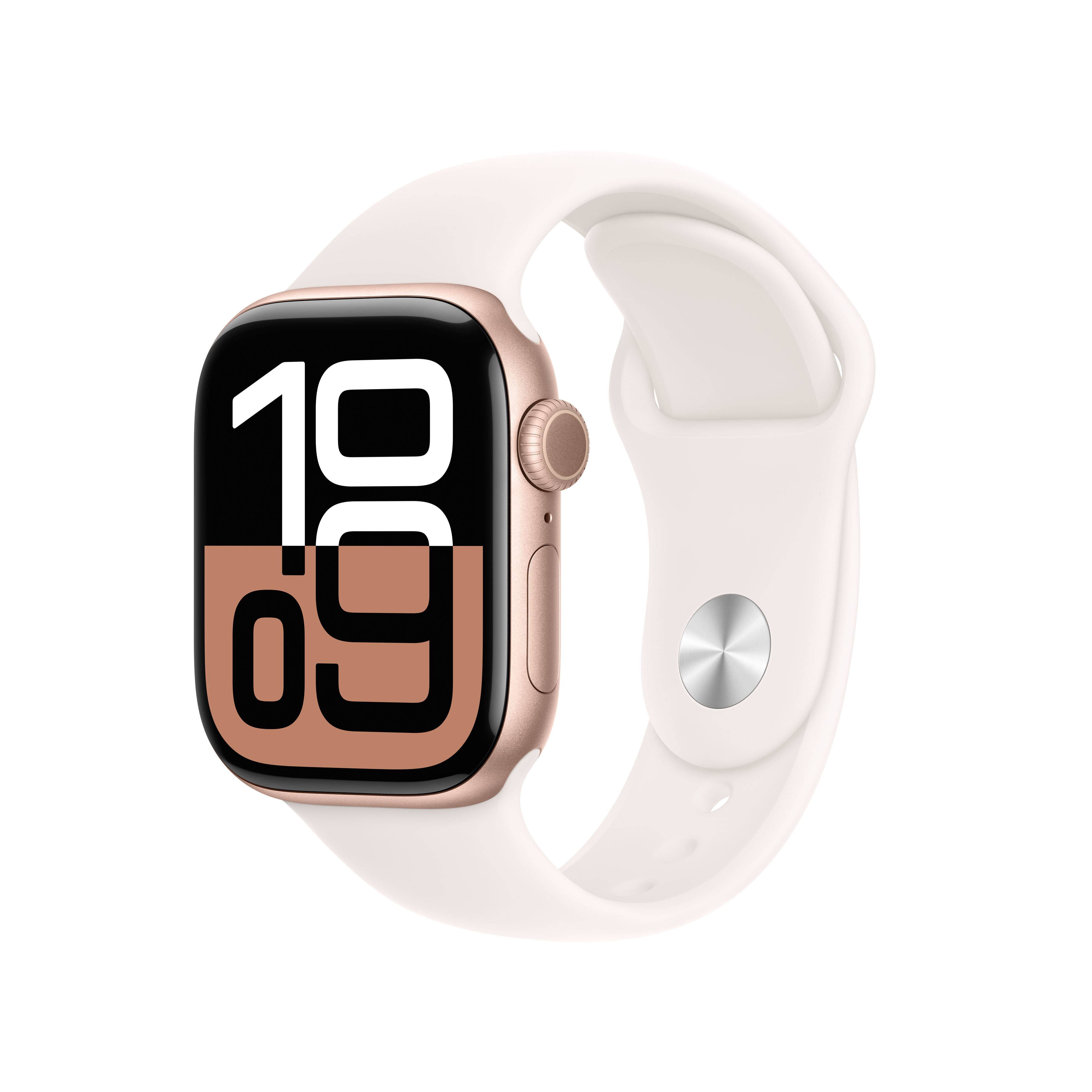 Apple Watch Series 10 42mm Roségoud Sportband S/M