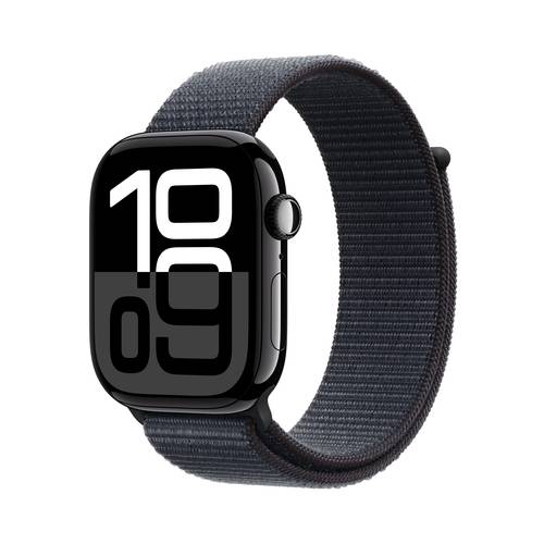 Apple Watch Series 10 46mm Zwart Sport Loop