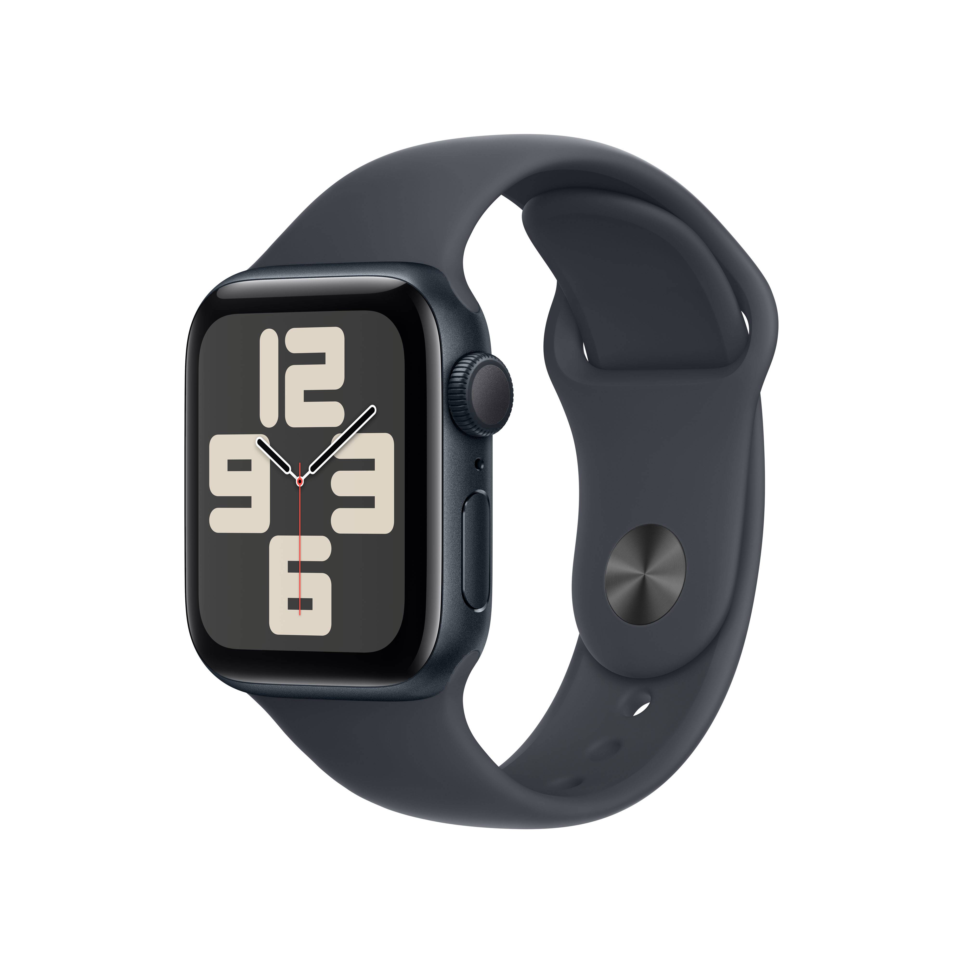 Apple Watch SE (2024) 40mm Midnight Sportband S/M