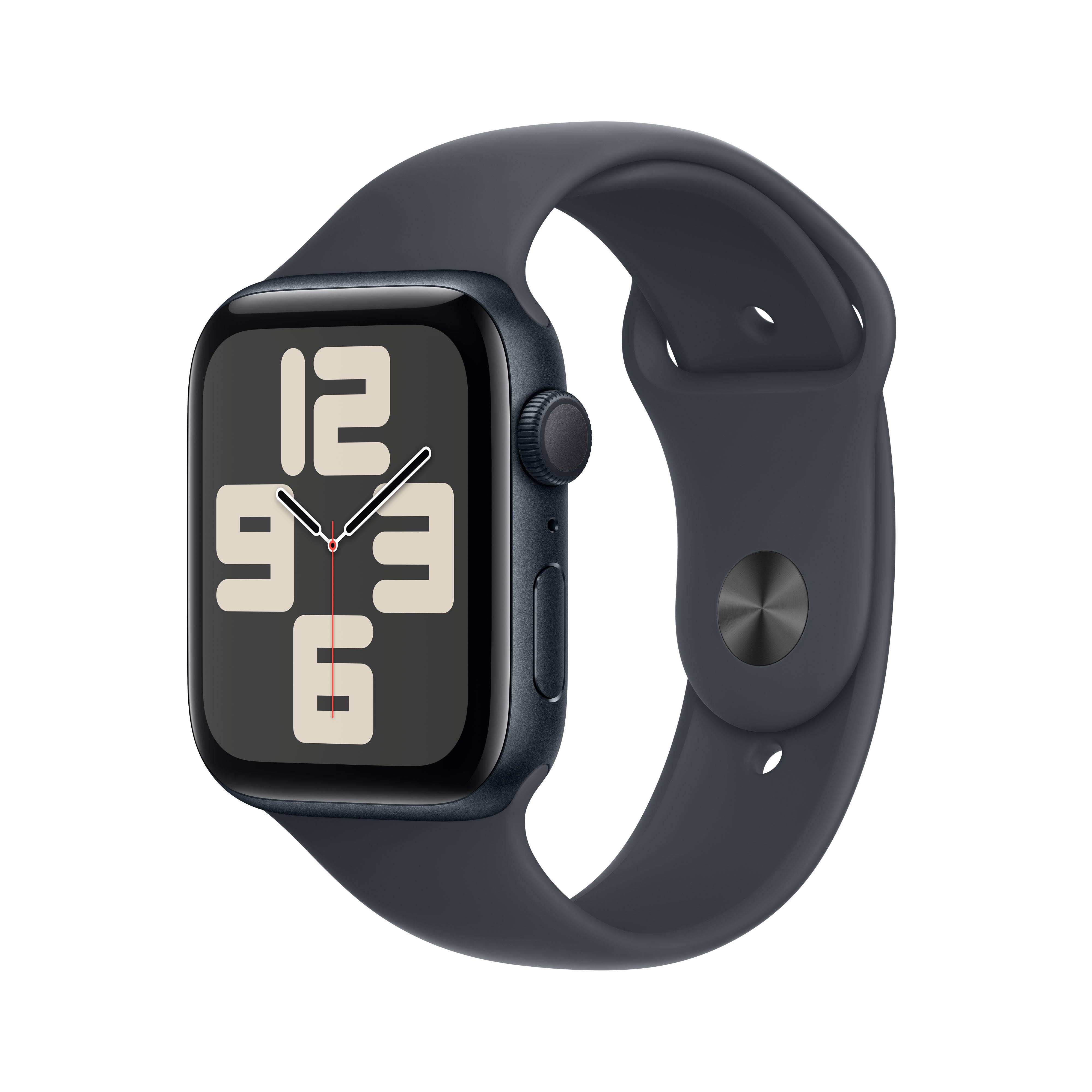 Apple Watch SE (2024) 44mm Midnight Sportband S/M