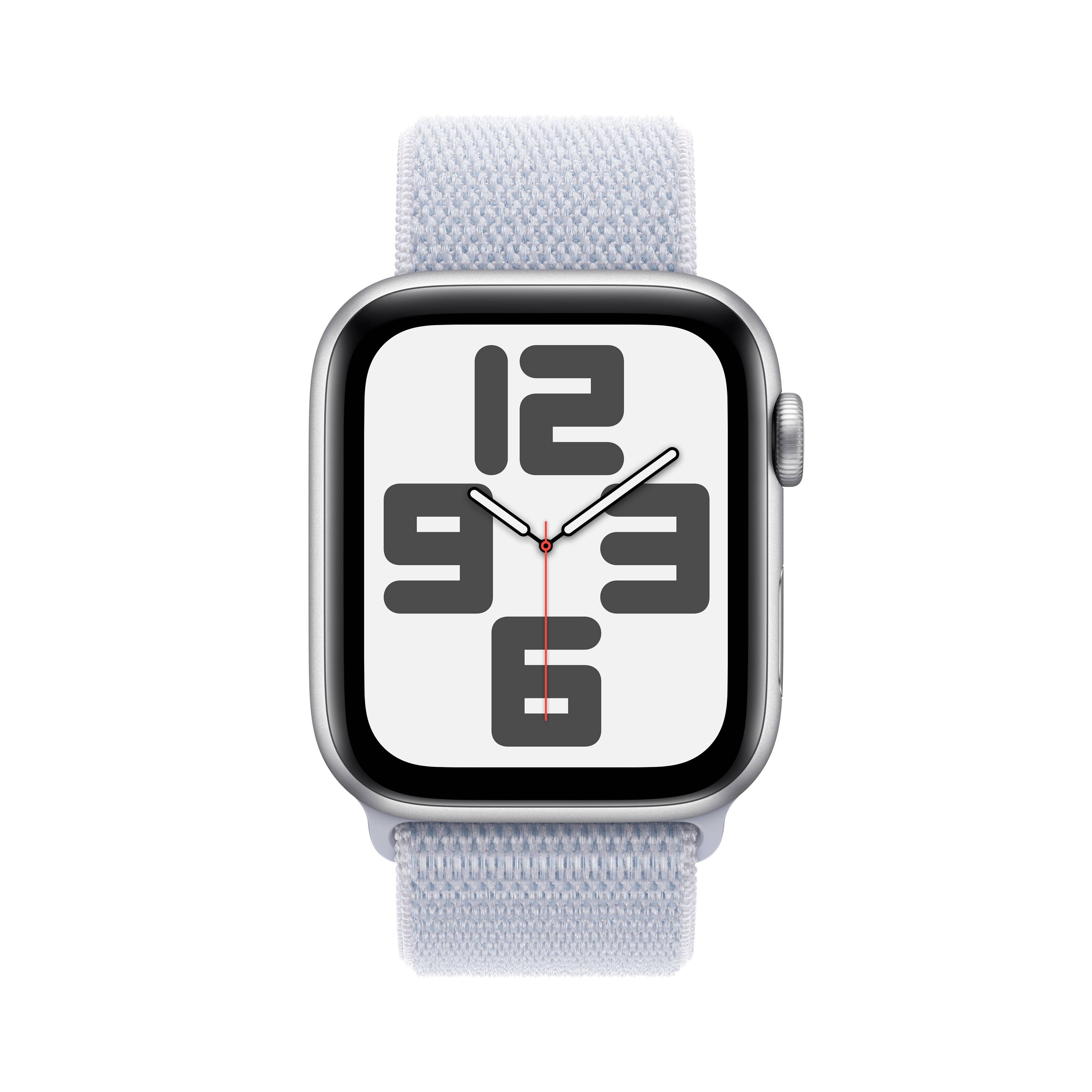 Apple Watch SE (2024) 4G 44mm Zilver Sport Loop