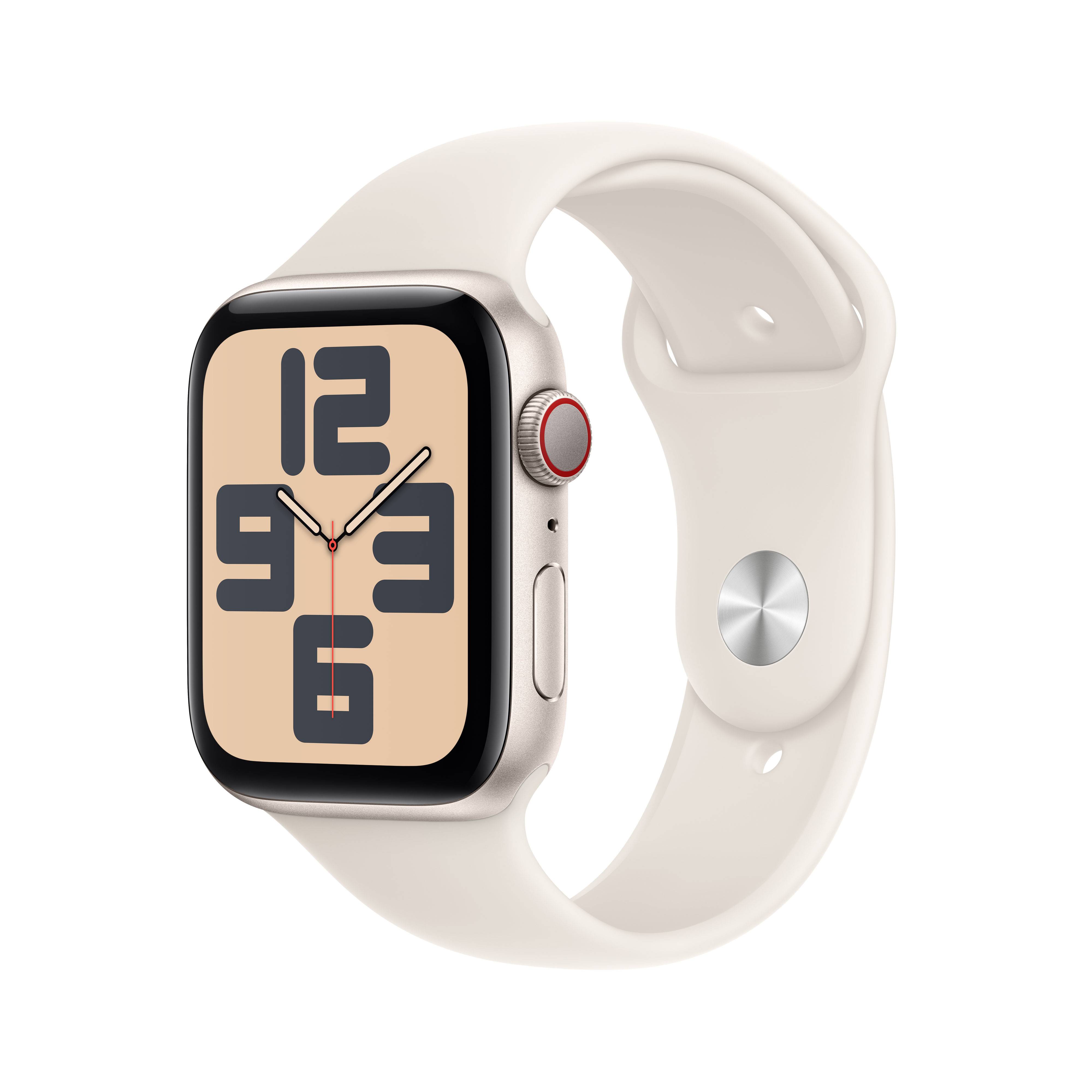Apple Watch SE (2024) 4G 44mm Starlight Sportband S/M