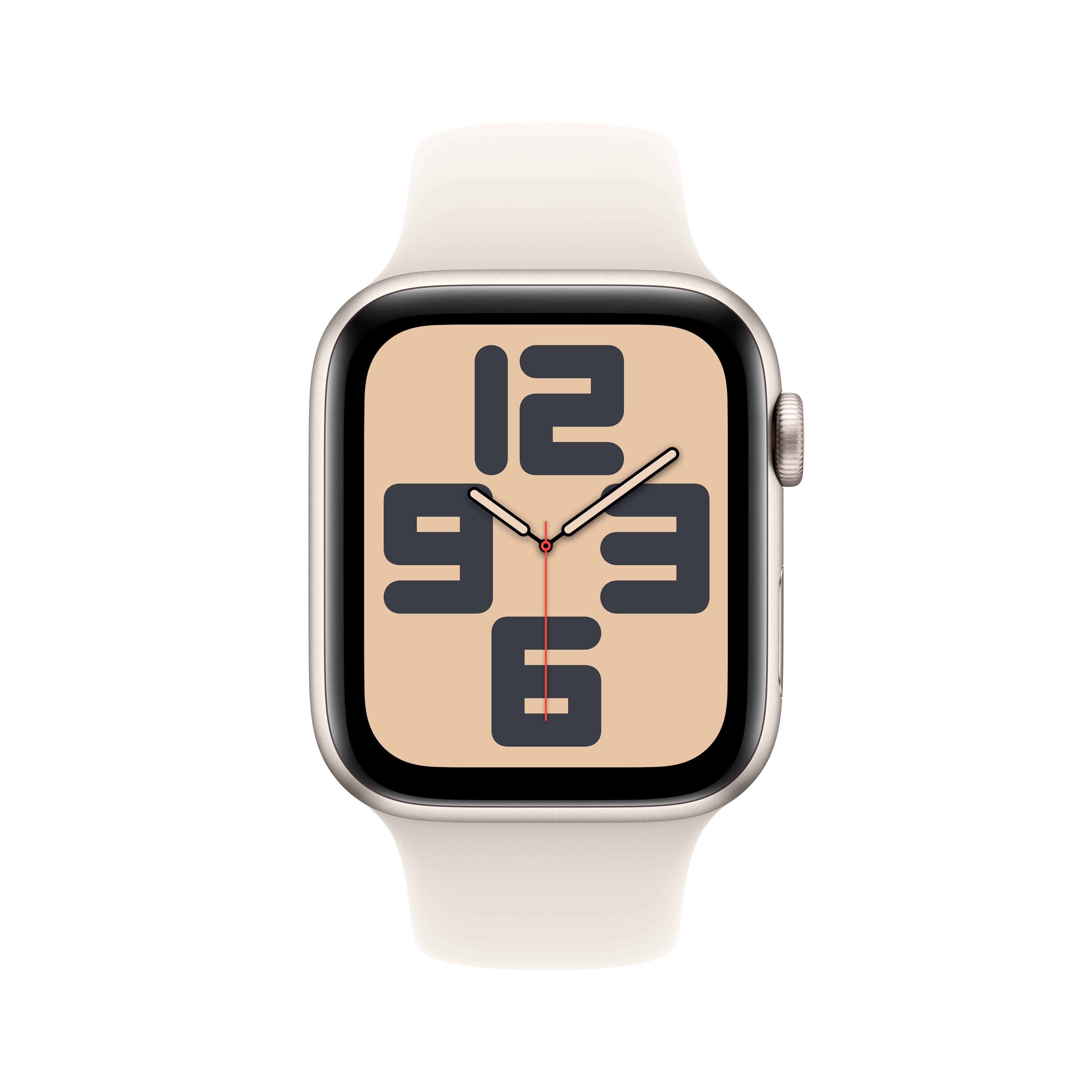 Apple Watch SE (2024) 4G 44mm Starlight Sportband S/M
