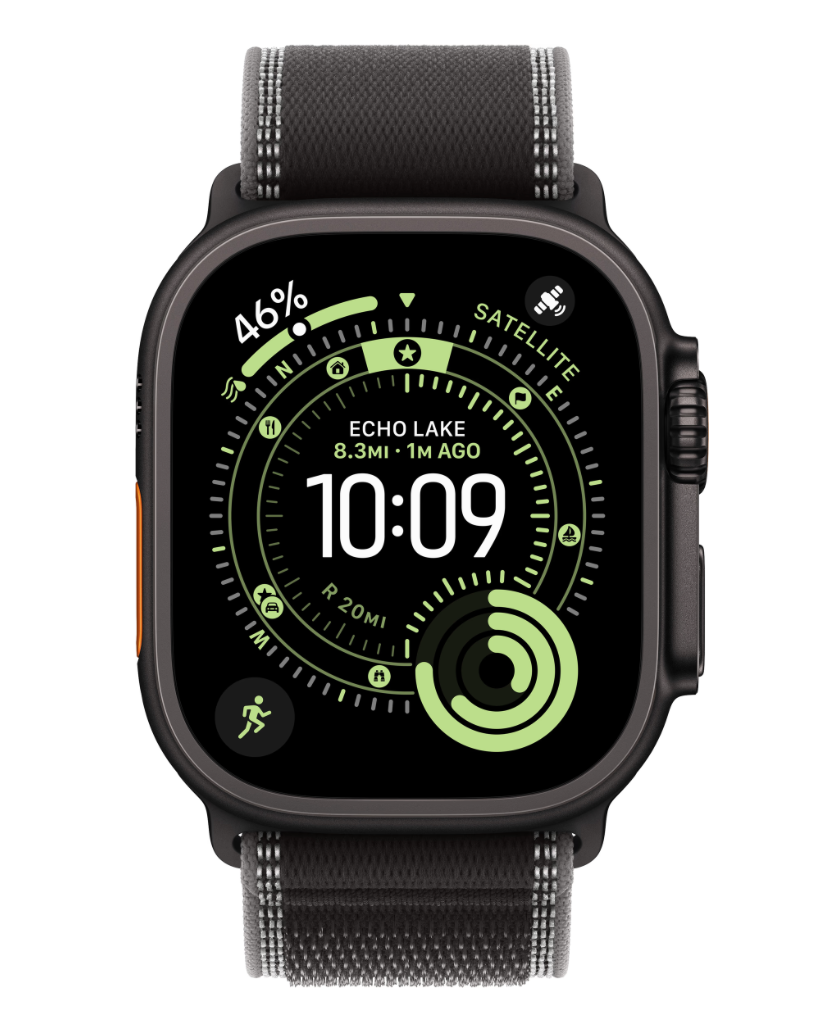 Apple Watch Ultra 3 Cellular 49mm Zwart Trail Band M/L