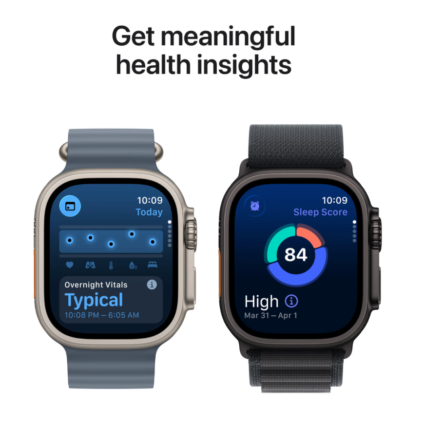 Apple Watch Ultra 3 Cellular 49mm Zwart Trail Band M/L