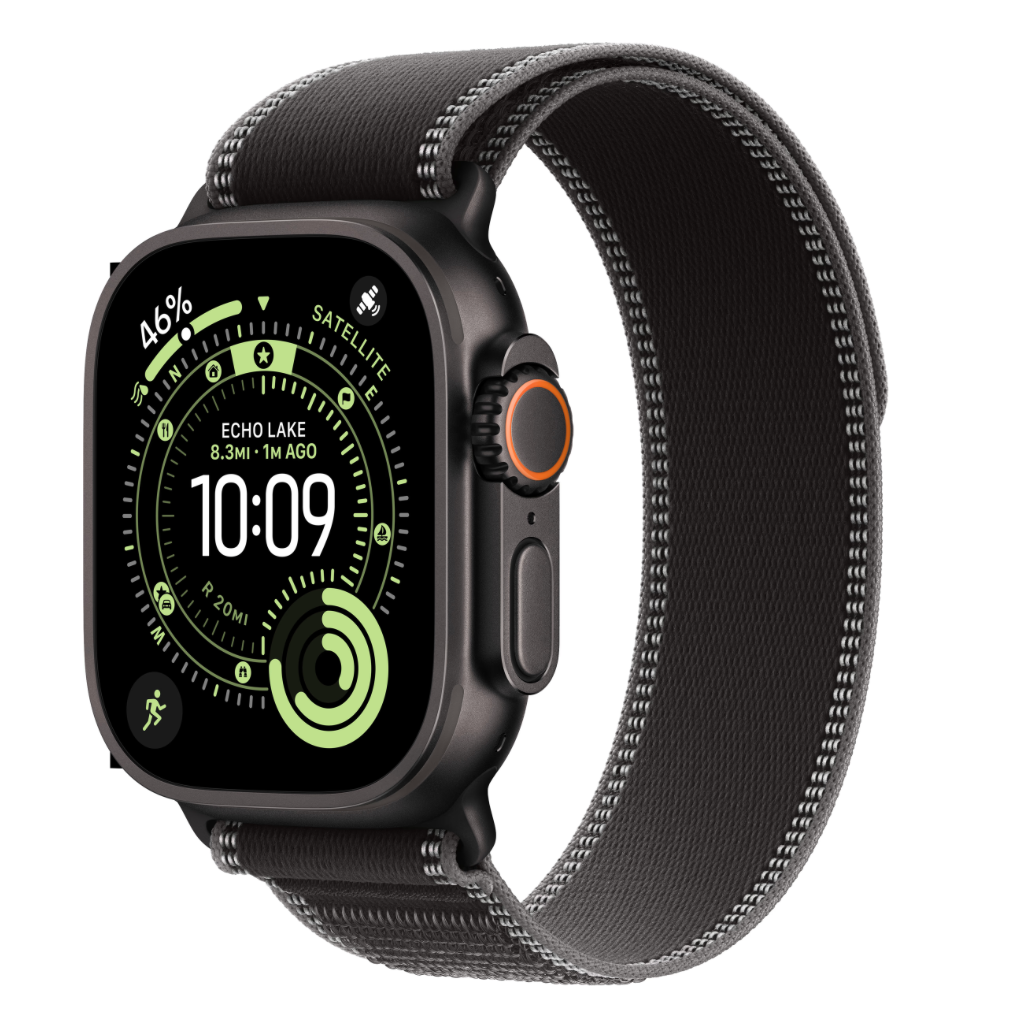 Apple Watch Ultra 3 Cellular 49mm Zwart Trail Band M/L