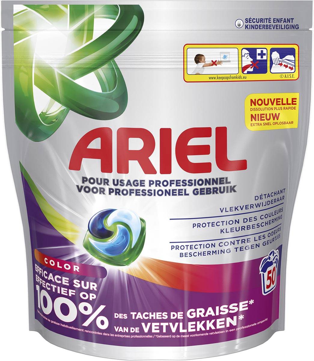 Ariel Pro pods wascapsules, Color, pak van 50 stuks