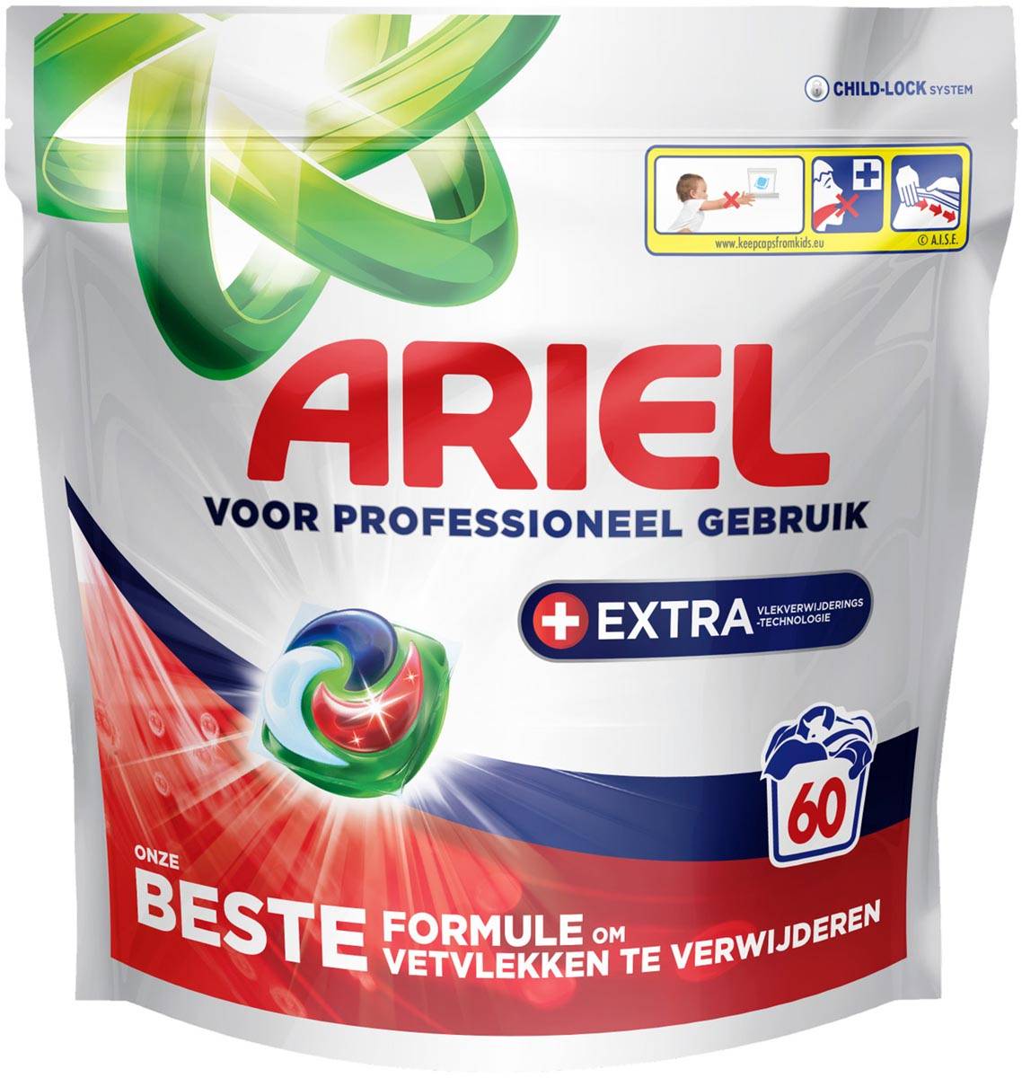 Ariel Professional Formula All-in-1 Extra wascapsules,  pak van 60 stuks