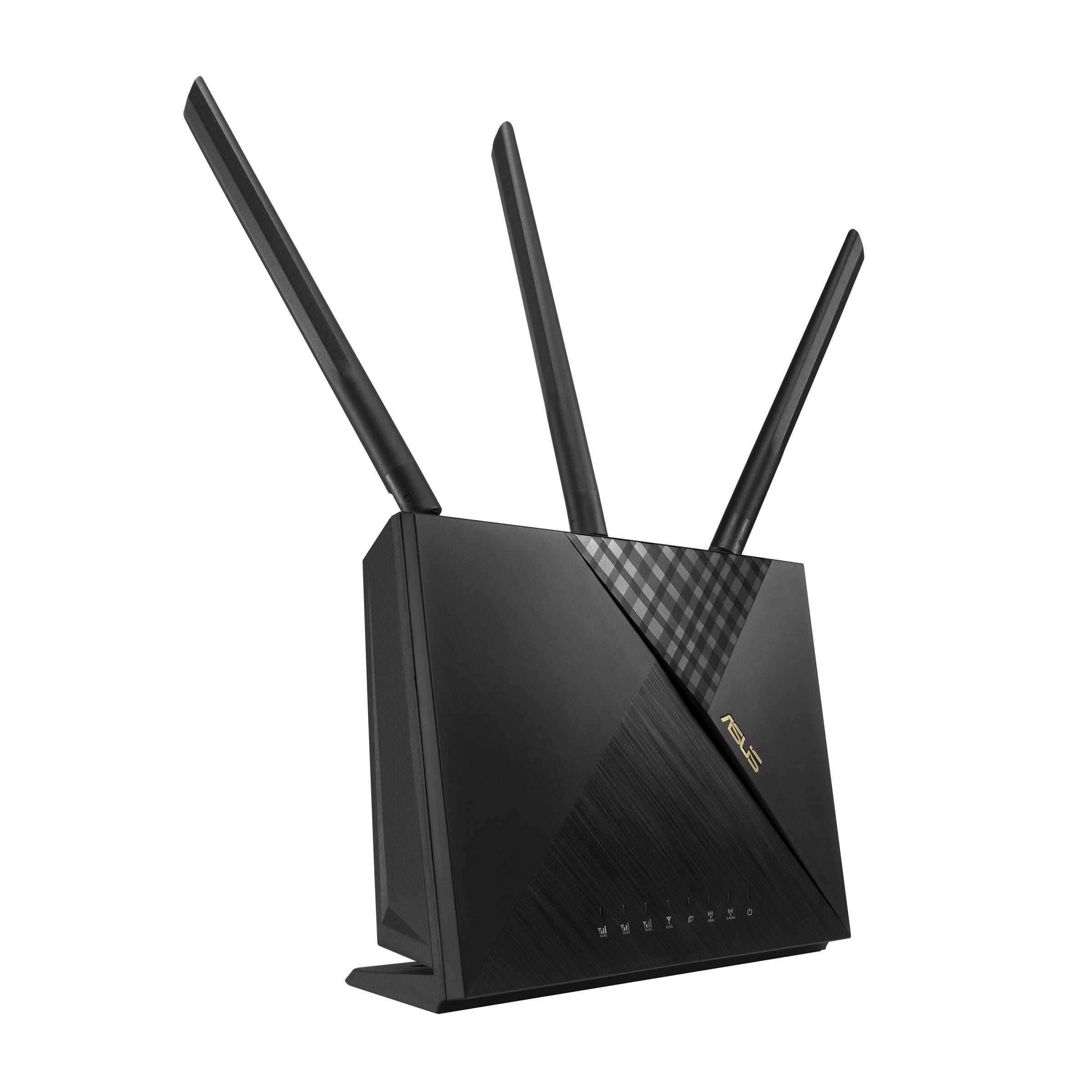 ASUS 4G-AX56 draadloze router Gigabit Ethernet Dual-band (2.4 GHz / 5 GHz) Zwart