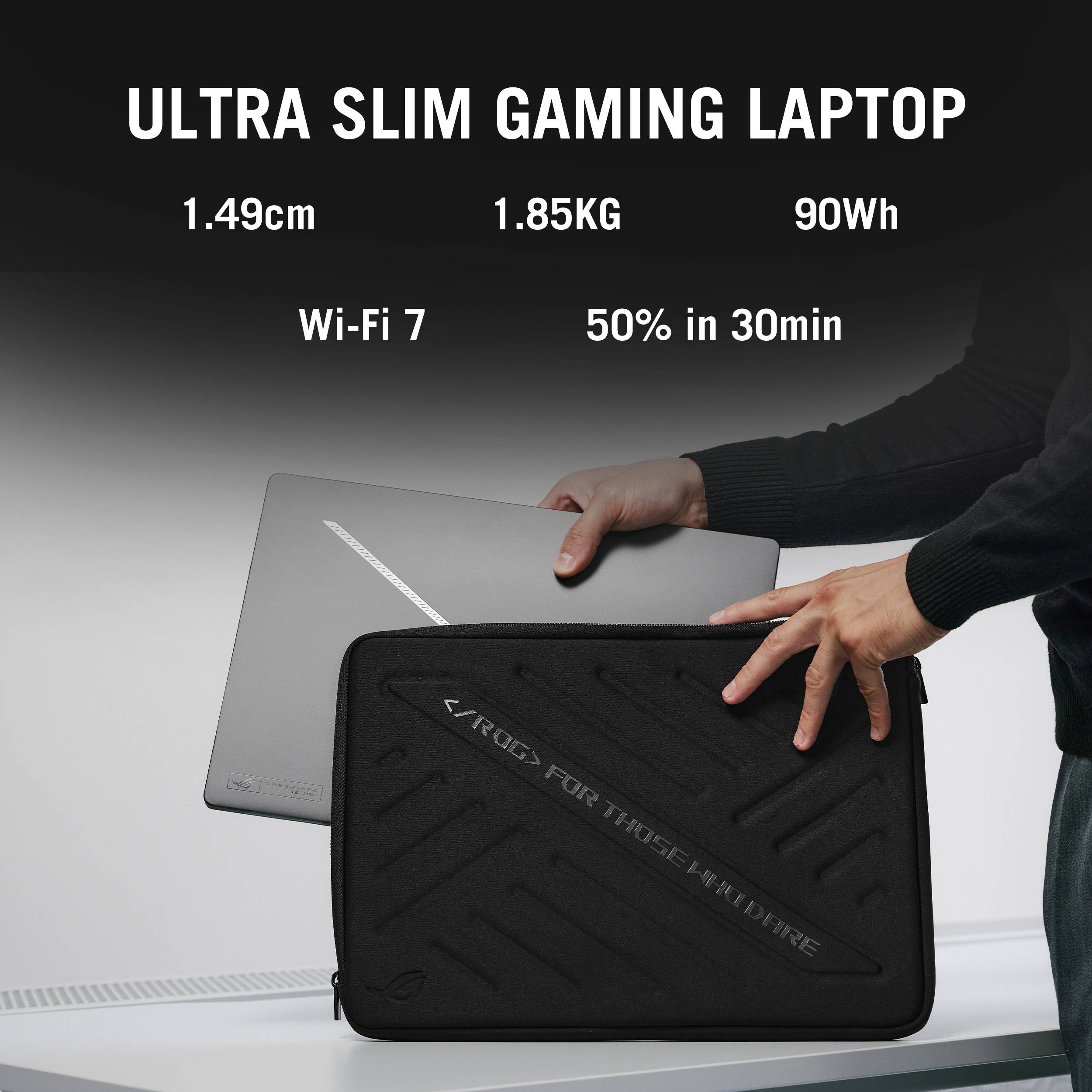 ASUS ROG Zephyrus G16 GU605CM-QR026W Intel Core Ultra 9 285H Laptop 40,6 cm (16") 2.5K 16 GB LPDDR5x-SDRAM 1 TB SSD NVIDIA GeForce RTX 5060 Wi-Fi 7 (802.11be) Windows 11 Home Grijs