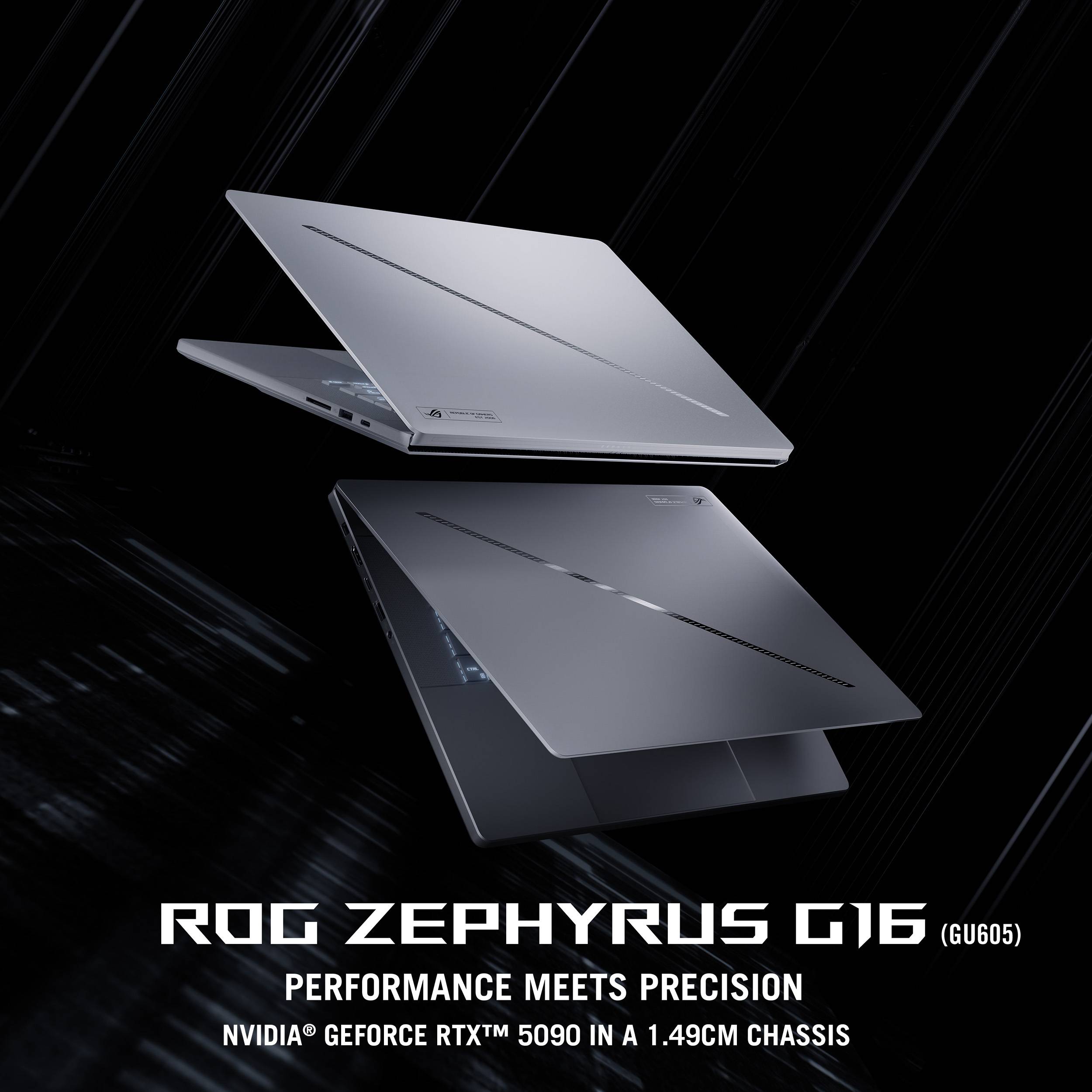 ASUS ROG Zephyrus G16 GU605CM-QR026W Intel Core Ultra 9 285H Laptop 40,6 cm (16") 2.5K 16 GB LPDDR5x-SDRAM 1 TB SSD NVIDIA GeForce RTX 5060 Wi-Fi 7 (802.11be) Windows 11 Home Grijs