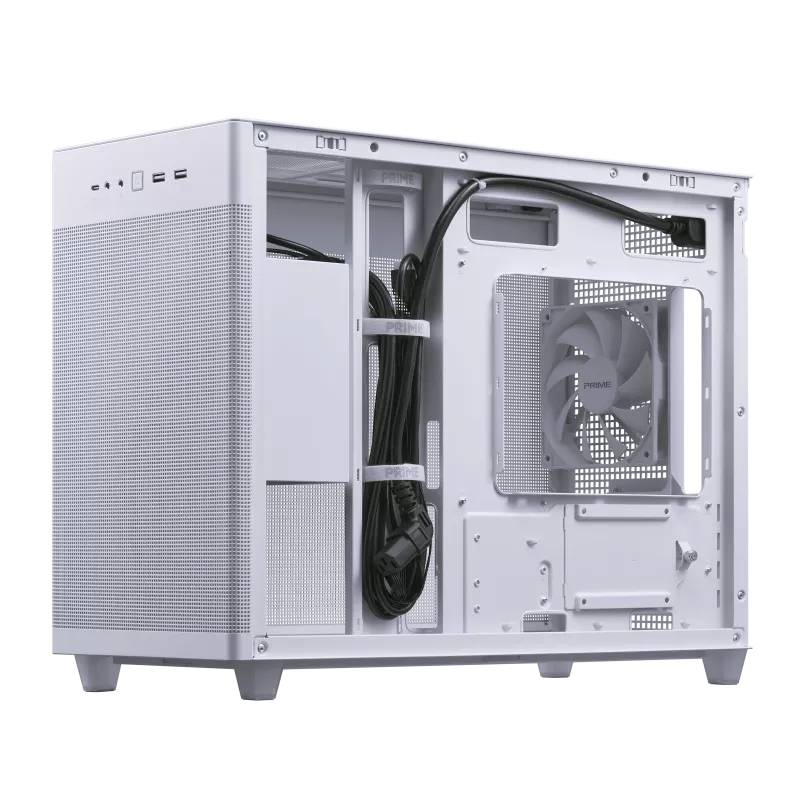 ASUS AP201 PRIME CASE TG WHITE Mini Tower Wit