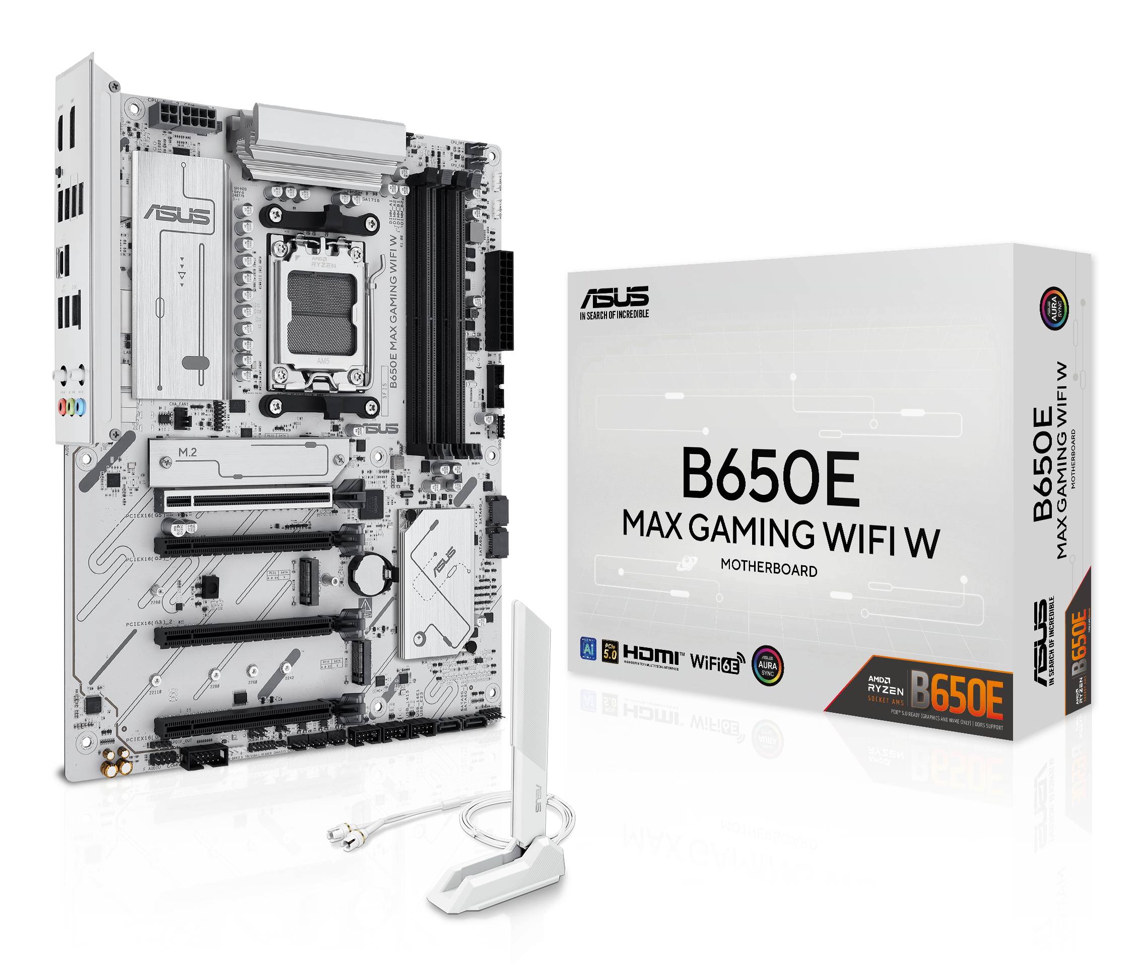 ASUS B650E MAX GAMING WIFI W AMD B650 Socket AM5 ATX