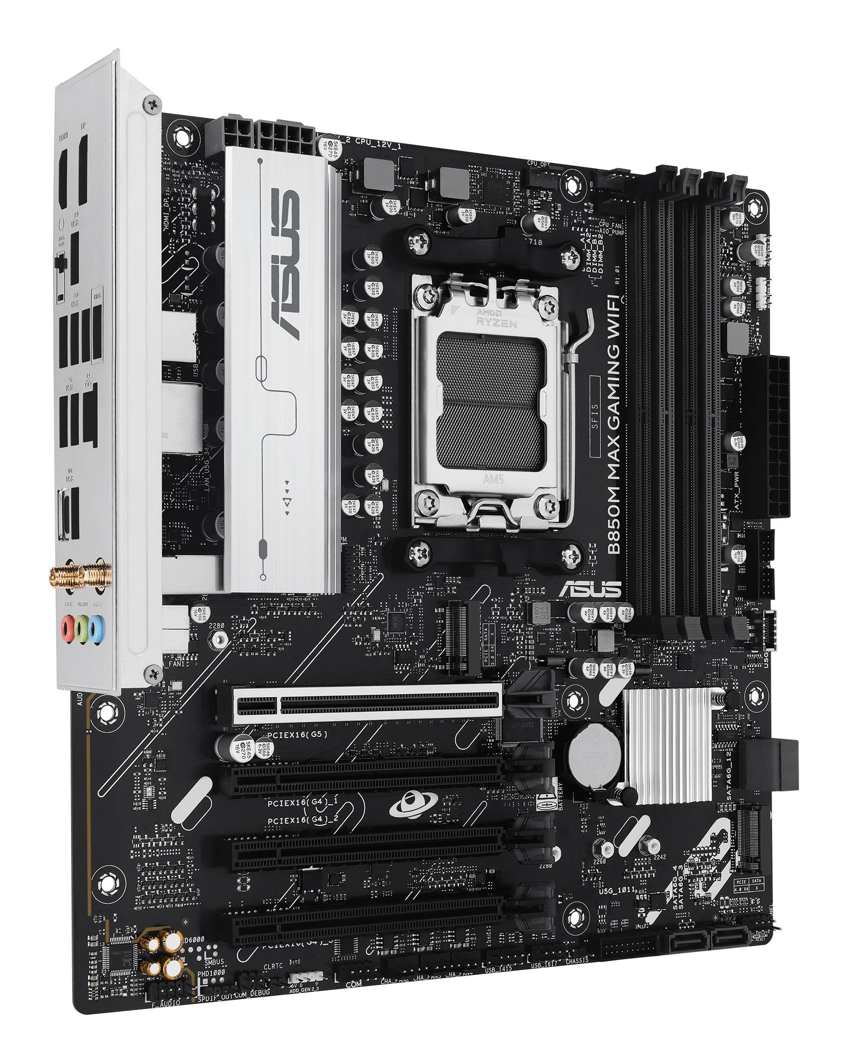 ASUS B850M MAX GAMING WIFI AMD B850 Socket AM5 micro ATX