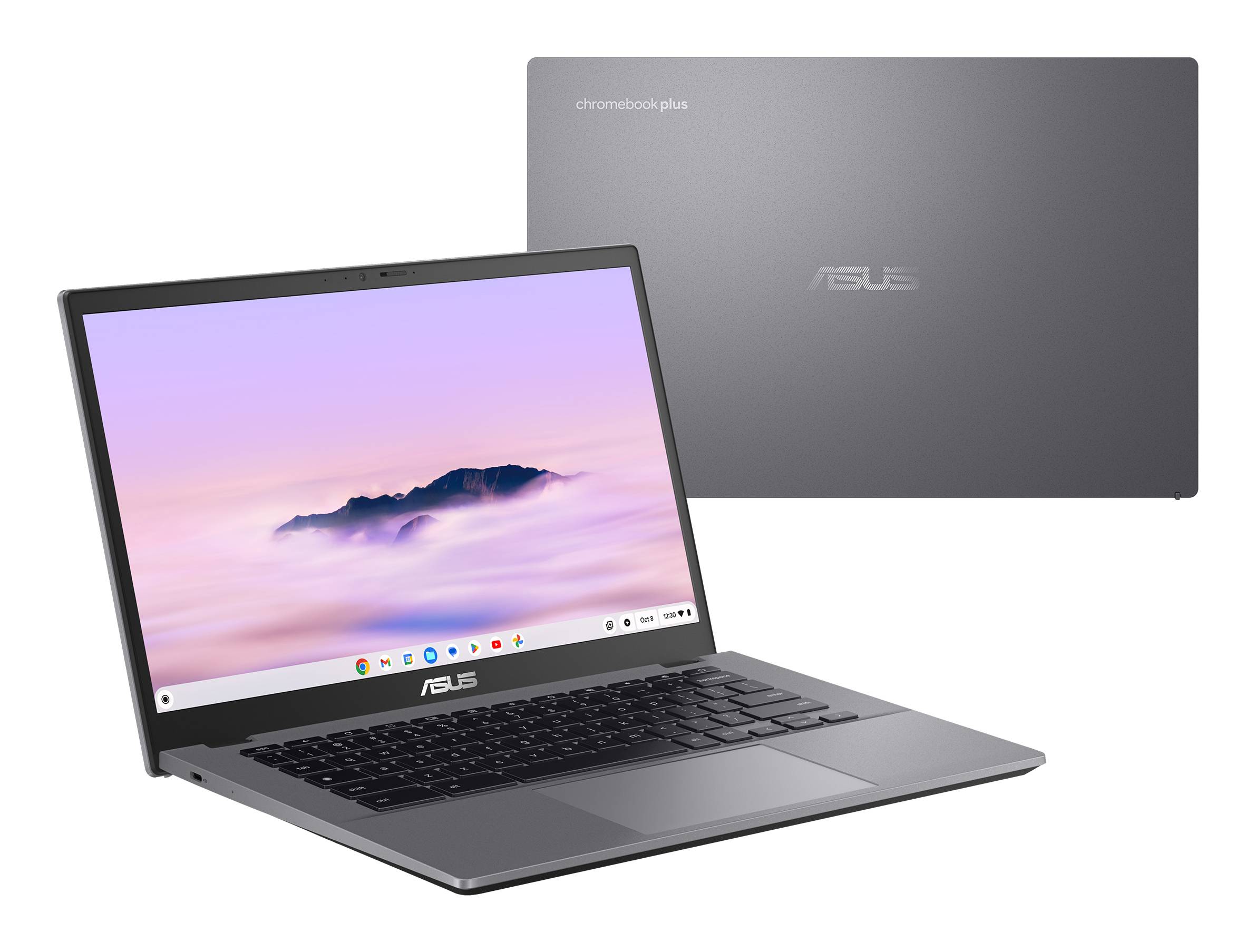 ASUS Chromebook Plus Enterprise CB34 CB3402CBA-MW0748 Intel® Core™ i3 i3-1215U 35,6 cm (14") Touchscreen Full HD 8 GB LPDDR5-SDRAM 128 GB UFS Wi-Fi 6 (802.11ax) ChromeOS US International Grijs
