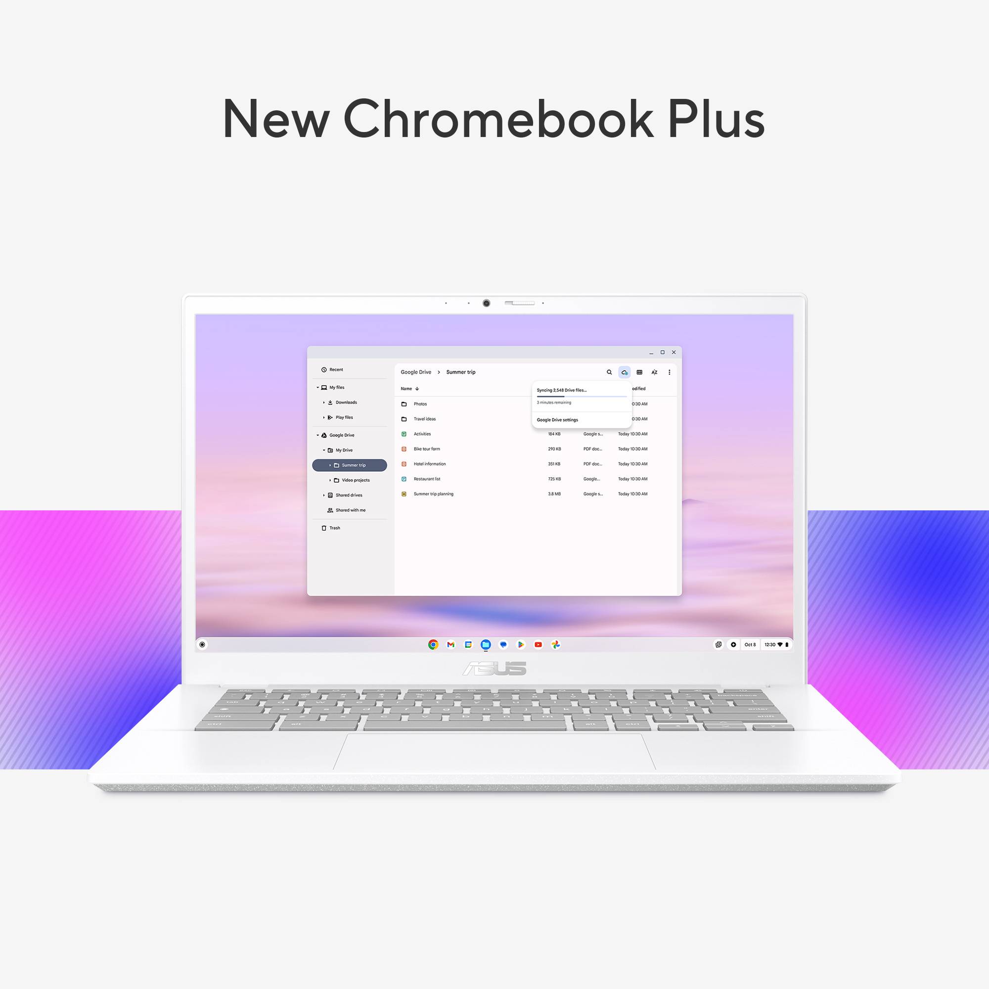 ASUS Chromebook Plus Enterprise CB34 CB3402CBA-MW0748 Intel® Core™ i3 i3-1215U 35,6 cm (14") Touchscreen Full HD 8 GB LPDDR5-SDRAM 128 GB UFS Wi-Fi 6 (802.11ax) ChromeOS US International Grijs
