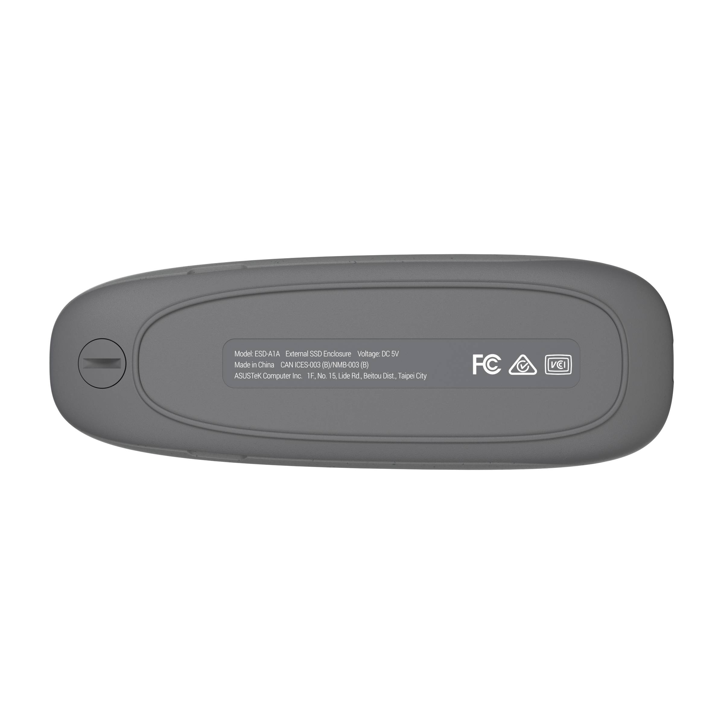 ASUS COBBLE Gray SDD-behuizing Grijs M.2