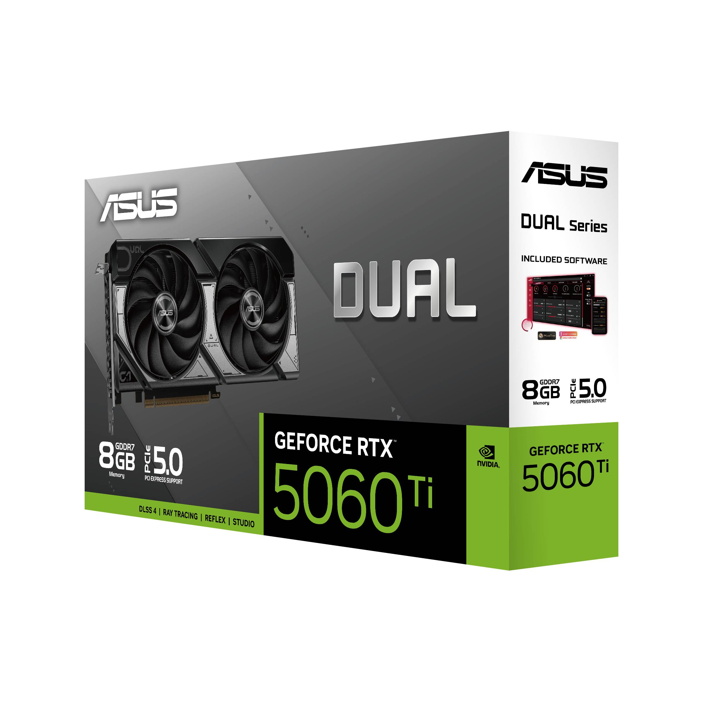 ASUS Dual -RTX5060TI-8G NVIDIA GeForce RTX 5060 Ti 8 GB GDDR7
