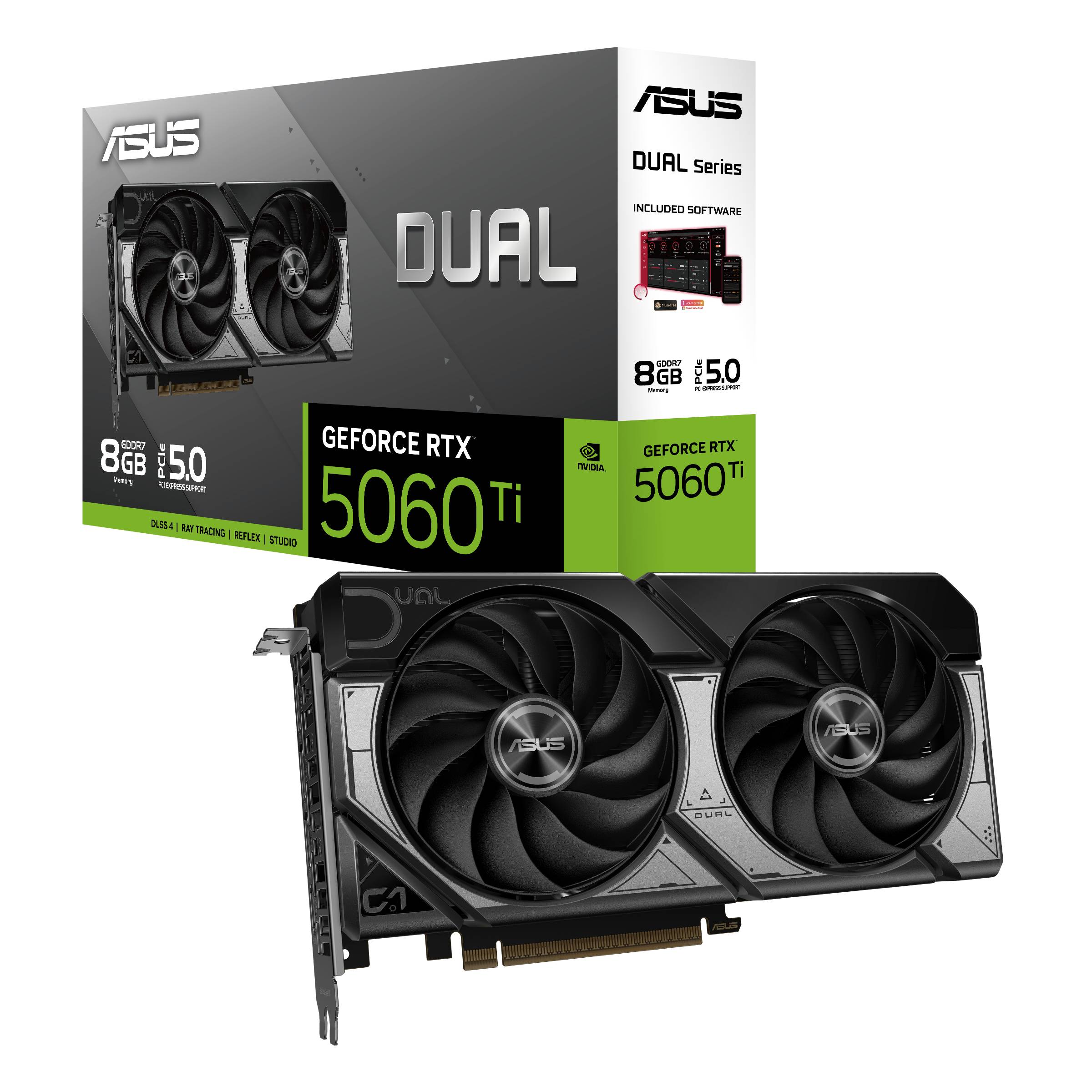 ASUS Dual -RTX5060TI-8G NVIDIA GeForce RTX 5060 Ti 8 GB GDDR7