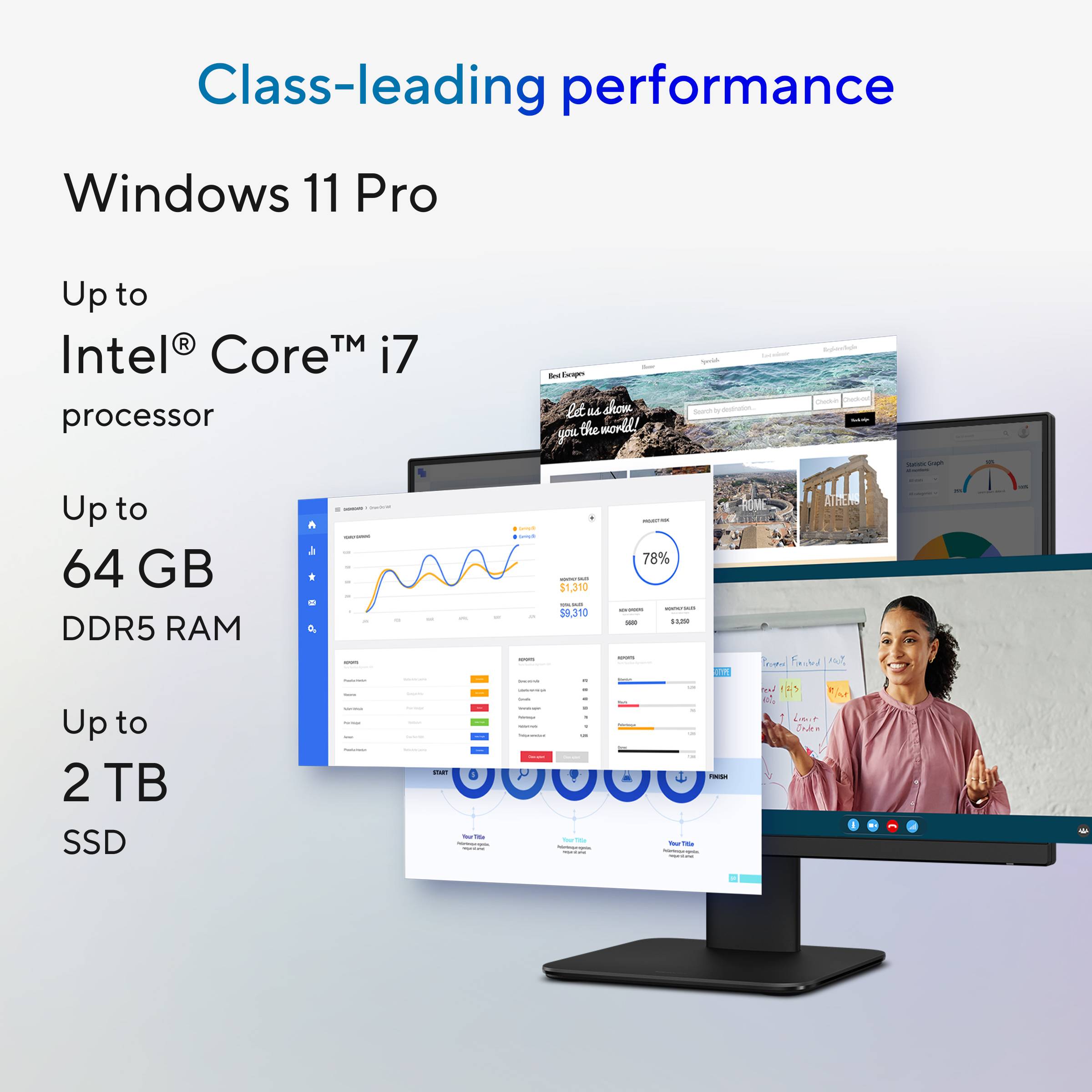 ASUS ExpertCenter P400 AiO P440VAESK-BPC344X Intel Core 5 210H 60,5 cm (23.8") 1920 x 1080 Pixels Alles-in-één-pc 16 GB DDR5-SDRAM 512 GB SSD Windows 11 Pro Wi-Fi 6 (802.11ax) Zwart