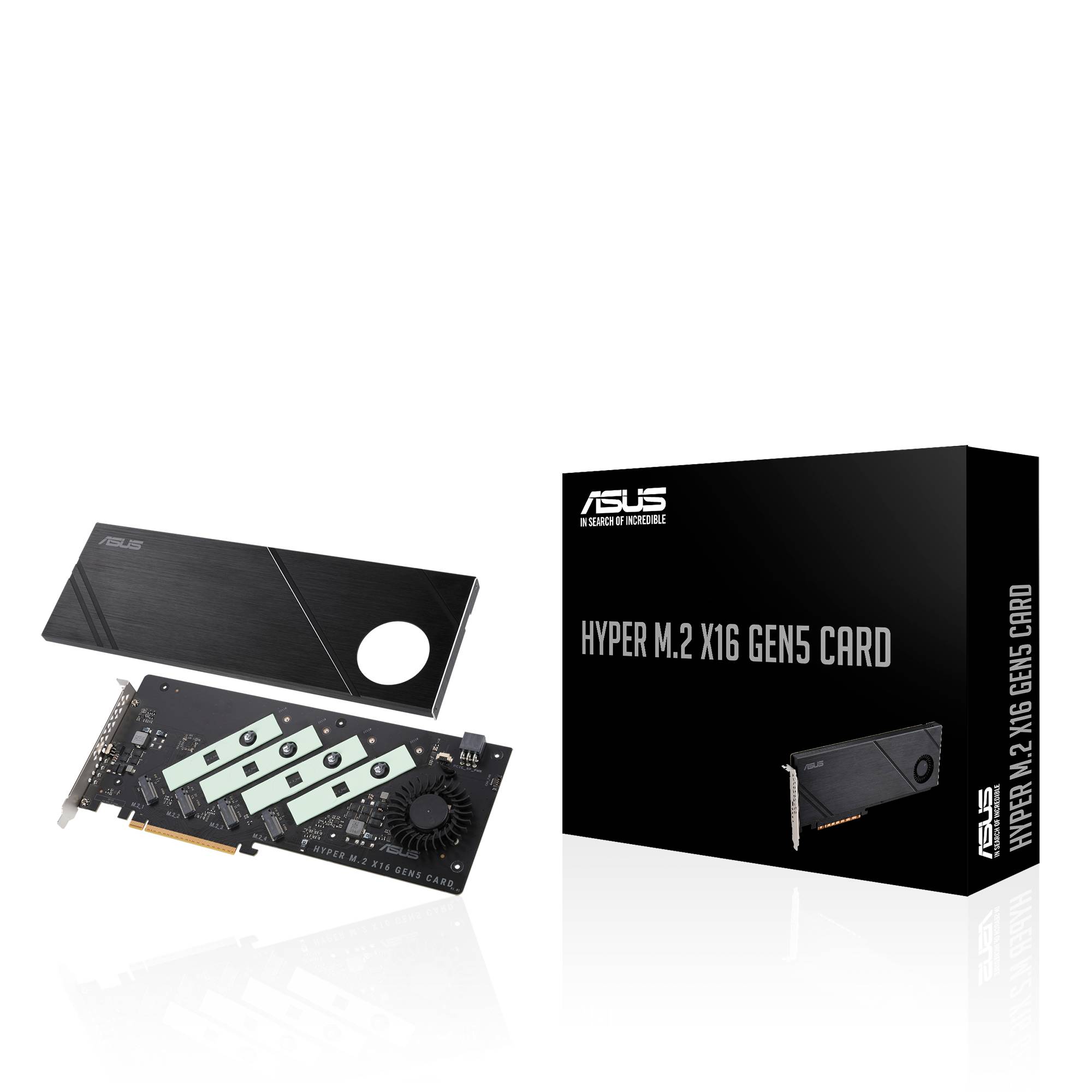 ASUS Hyper M.2 x16 Gen5 Card interfacekaart/-adapter Intern