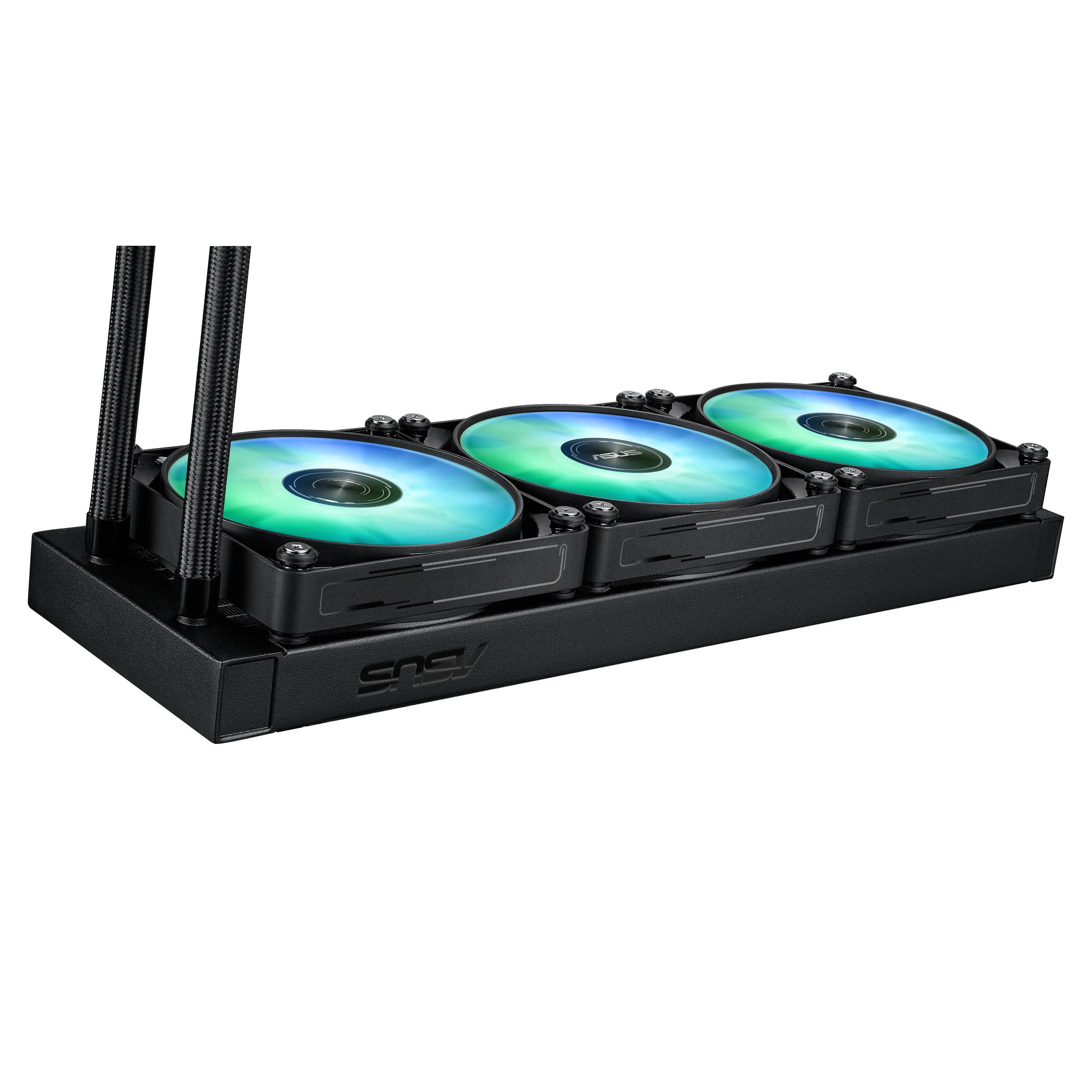 ASUS MAX GAMING LC 360 ARGB LCD Processor Alles-in-één vloeistofkoeler 12 cm Zwart