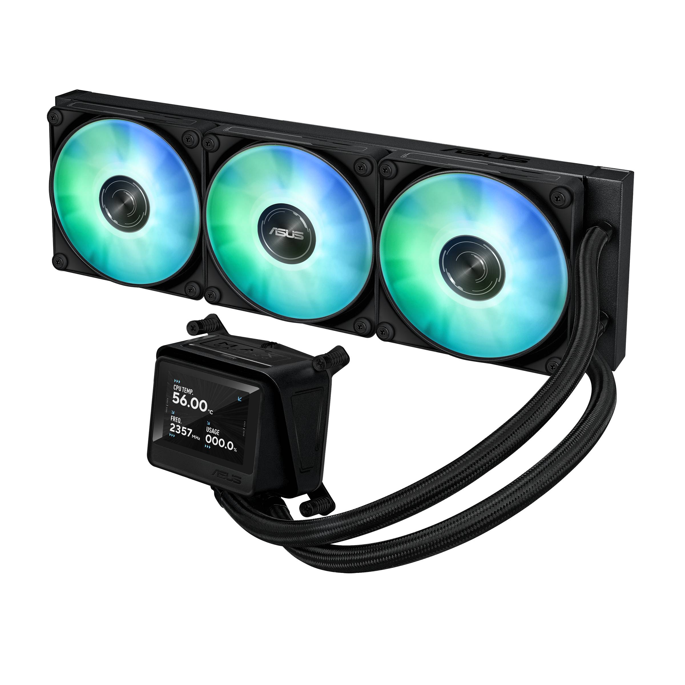 ASUS MAX Gaming LC 360 ARGB LCD White Edition Processor Alles-in-één vloeistofkoeler 12 cm Wit