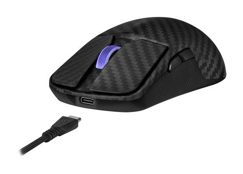 ASUS ROG Harpe Ace Extreme muis Gamen Rechtshandig RF Wireless + Bluetooth + USB Type-A Optisch 42000 DPI