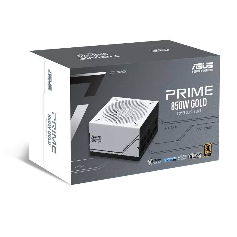 ASUS Prime 850W Gold ( AP-850G ) power supply unit 20+4 pin ATX ATX Zwart, Wit