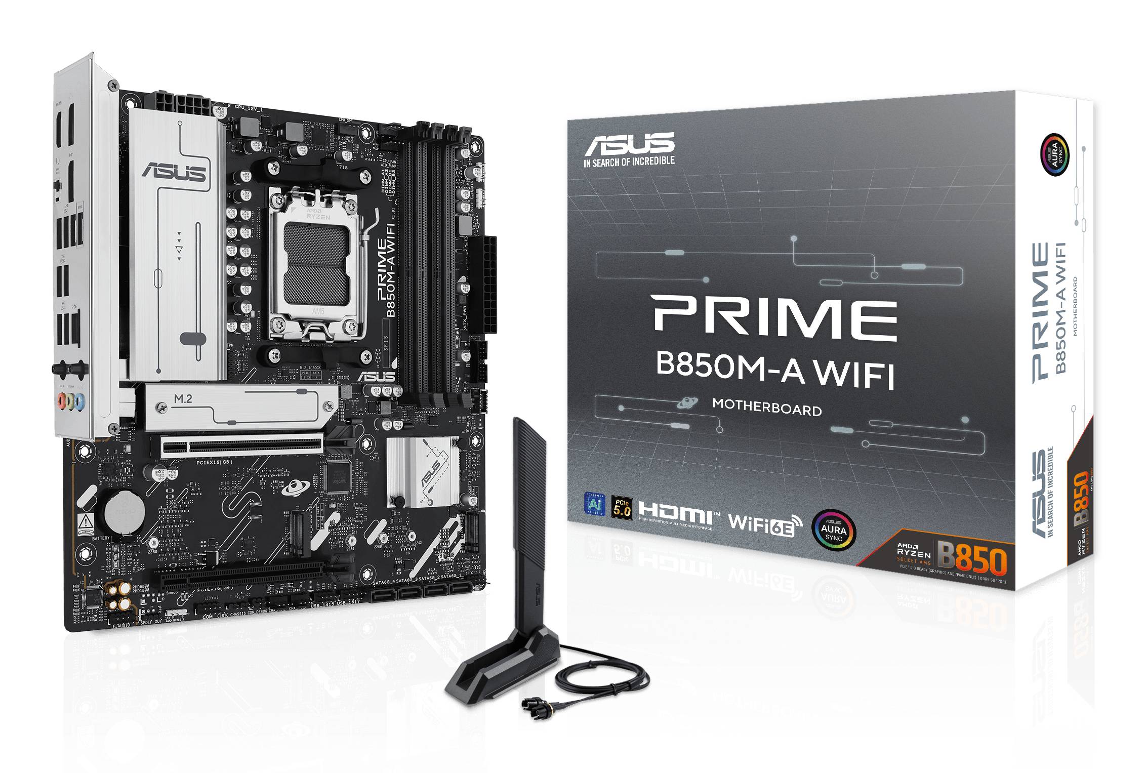 ASUS PRIME B850M-A WIFI AMD B850 Socket AM5 micro ATX