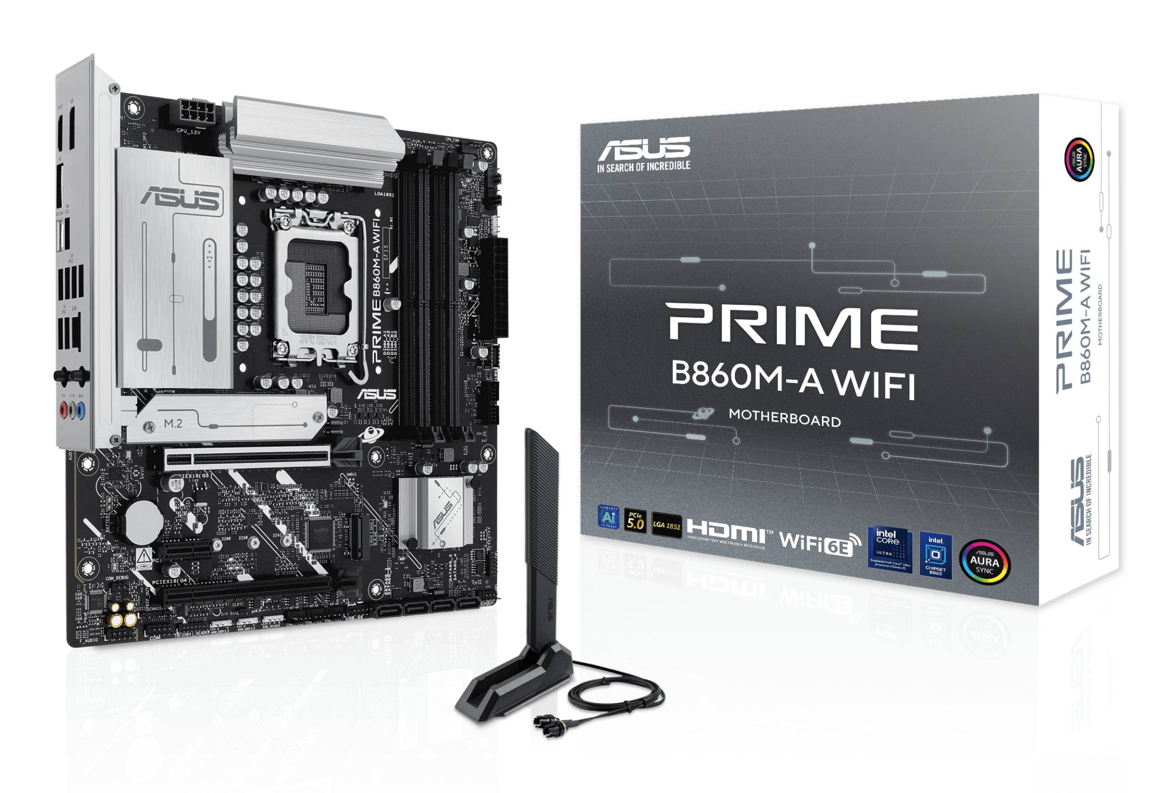ASUS PRIME B860M-A WIFI Intel B860 LGA 1851 (Socket V1) micro ATX
