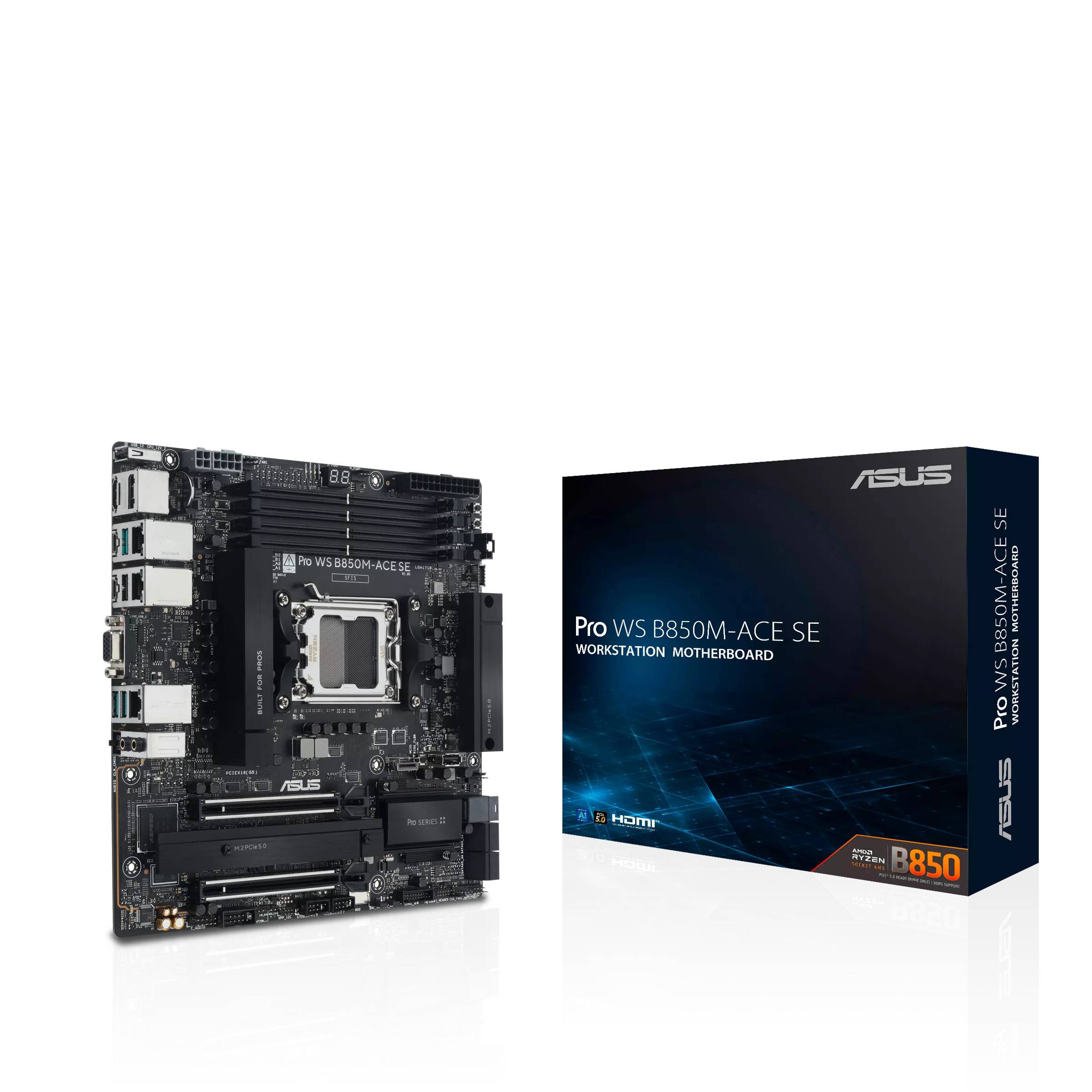 ASUS PRO WS B850M-ACE SE AMD B850 Socket AM5 micro ATX