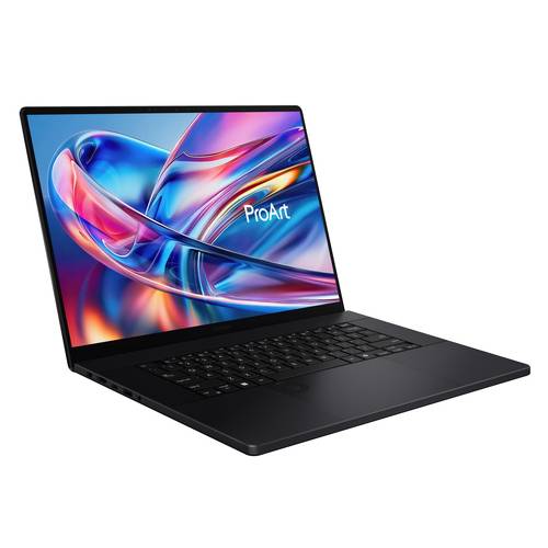 ASUS ProArt P16 H7606WX-SE002X Copilot+ PC AMD Ryzen AI 9 HX 370 Laptop 40,6 cm (16") Touchscreen WQUXGA 64 GB LPDDR5x-SDRAM 4 TB SSD NVIDIA GeForce RTX 5090 Wi-Fi 7 (802.11be) Windows 11 Pro Nederlands Zwart
