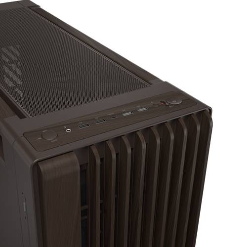 ASUS ProArt PA602 Wood Edition Retro Brown - Metal Panel Midi Tower Bruin