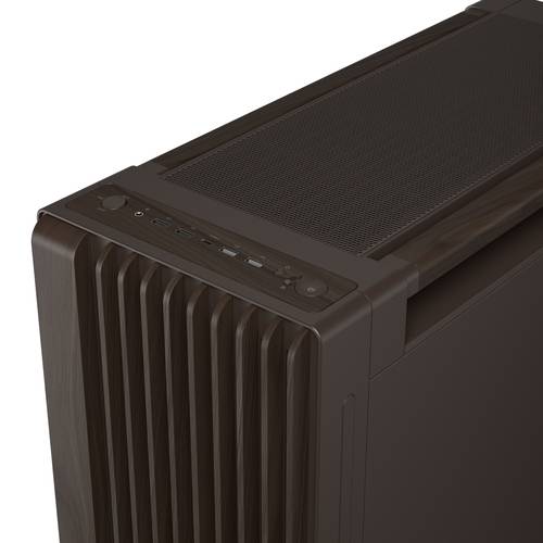 ASUS ProArt PA602 Wood Edition Retro Brown - Tempered Glass Panel Midi Tower Bruin