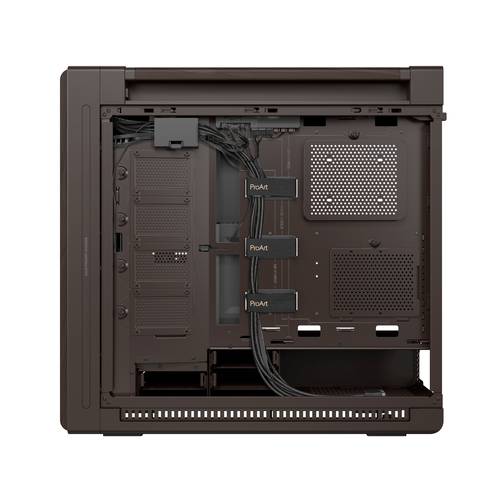ASUS ProArt PA602 Wood Edition Retro Brown - Tempered Glass Panel Midi Tower Bruin