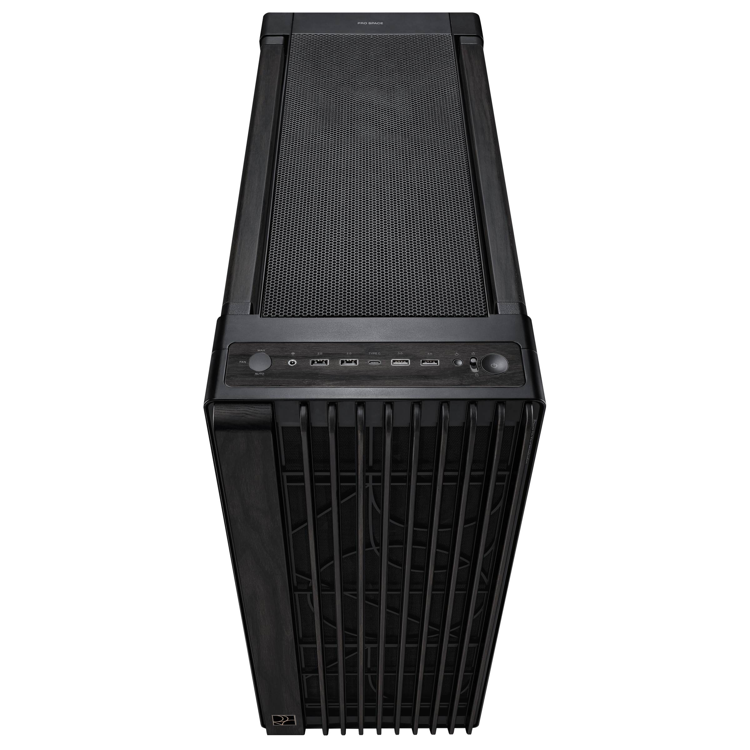 ASUS ProArt PA602 Wood Edition – Metal Panel Midi Tower Zwart