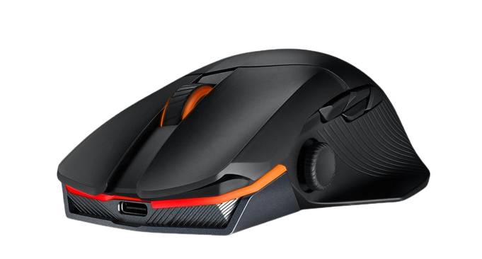 ASUS ROG Chakram X Origin muis Gamen Rechtshandig RF Wireless + Bluetooth + USB Type-A Opto-mechanisch 36000 DPI