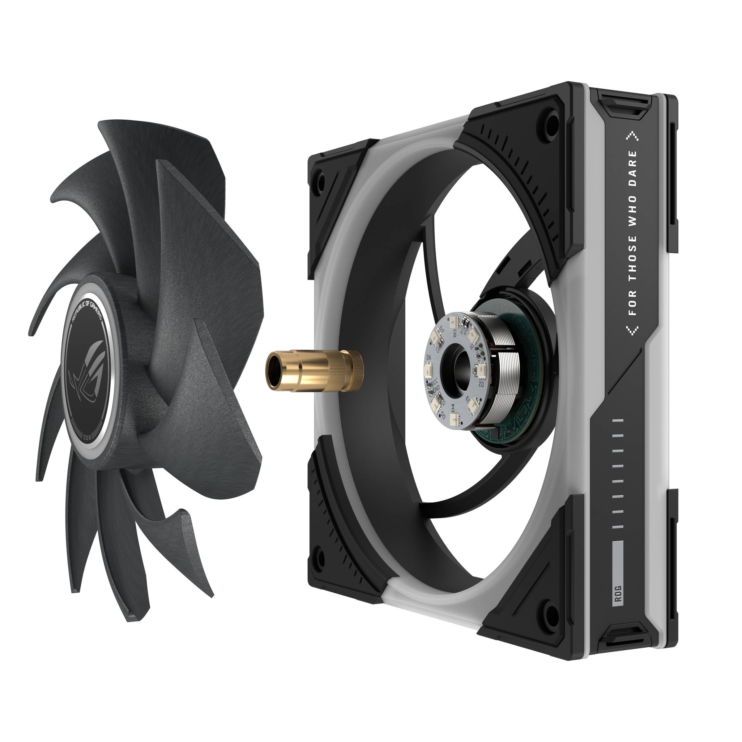 ASUS ROG Eurux GR120 ARGB Fan Triple Pack Computer behuizing Ventilator 12 cm Zwart 3 stuk(s)