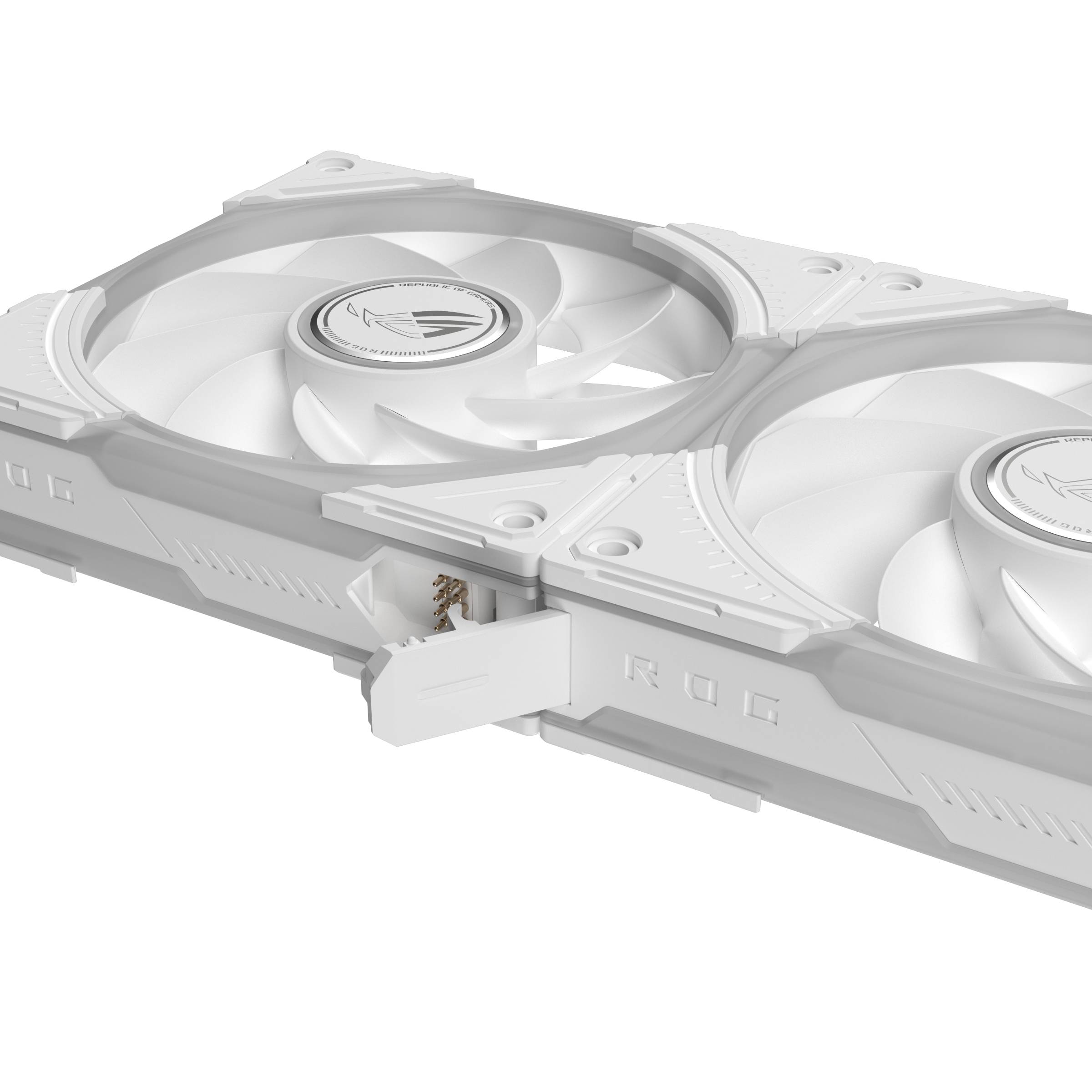 ASUS ROG Eurux GR120 ARGB Reverse Fan White Edition - Triple Pack Computer behuizing Ventilator 12 cm Wit 3 stuk(s)