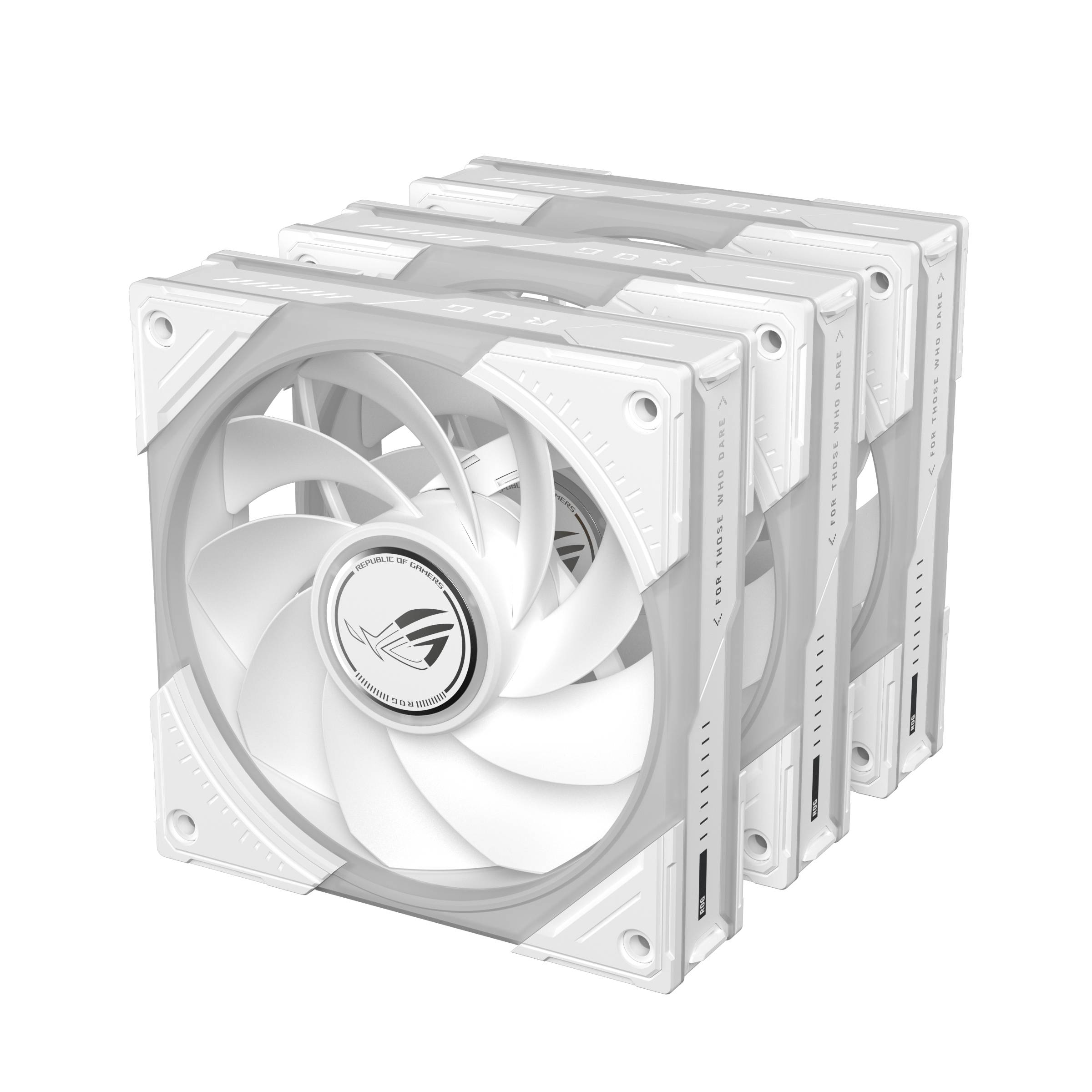 ASUS ROG Eurux GR120 ARGB Reverse Fan White Edition - Triple Pack Computer behuizing Ventilator 12 cm Wit 3 stuk(s)